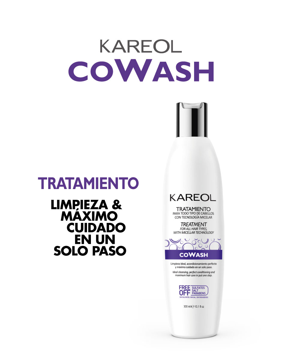 Foto 4 pulgar | Tratamiento Kareol Cowash Limpieza Profunda Micelar 300 Ml