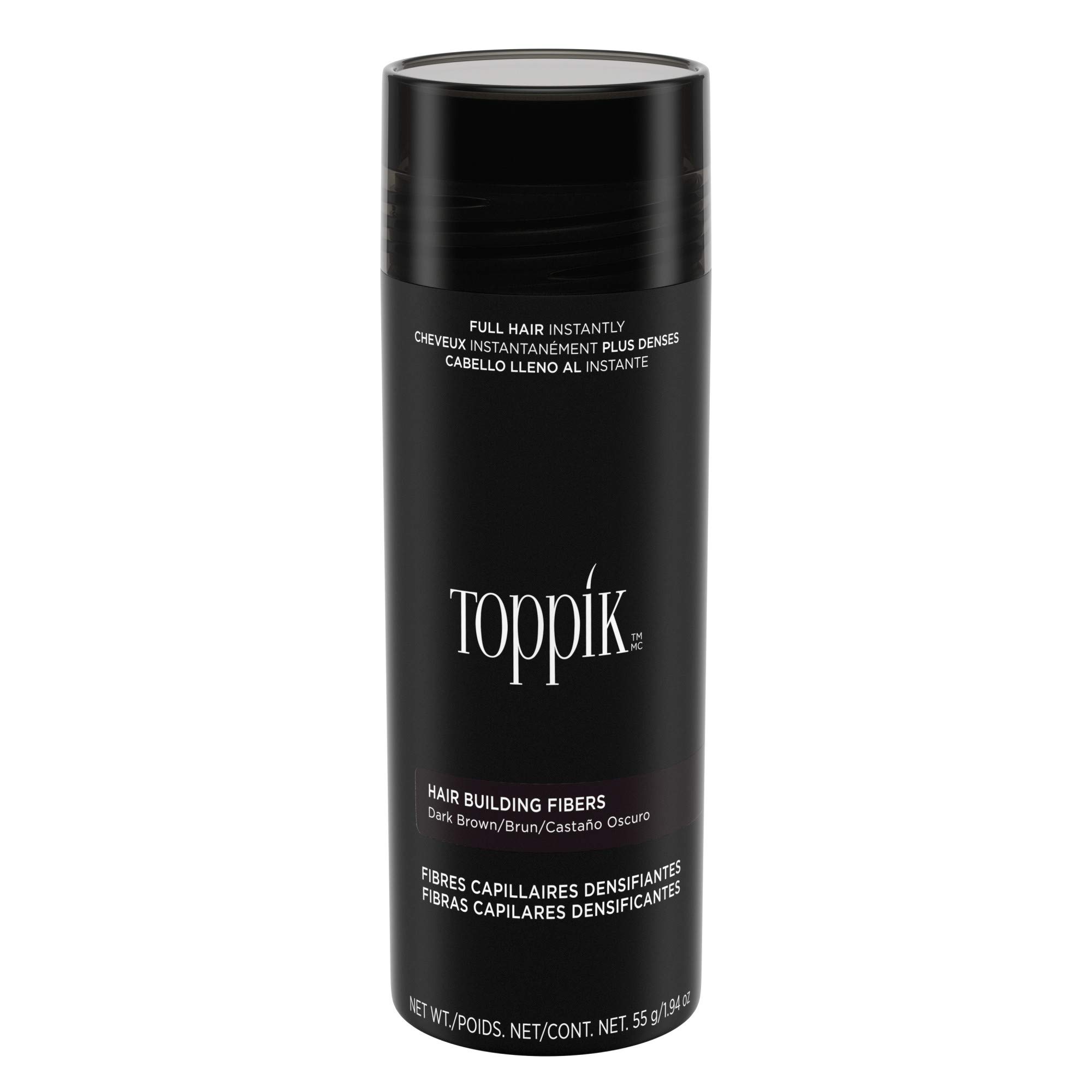 Foto 2 pulgar | Fibras para la Construcción del Cabello Toppik Marrón Oscuro 55 g Unisex - Venta Internacional