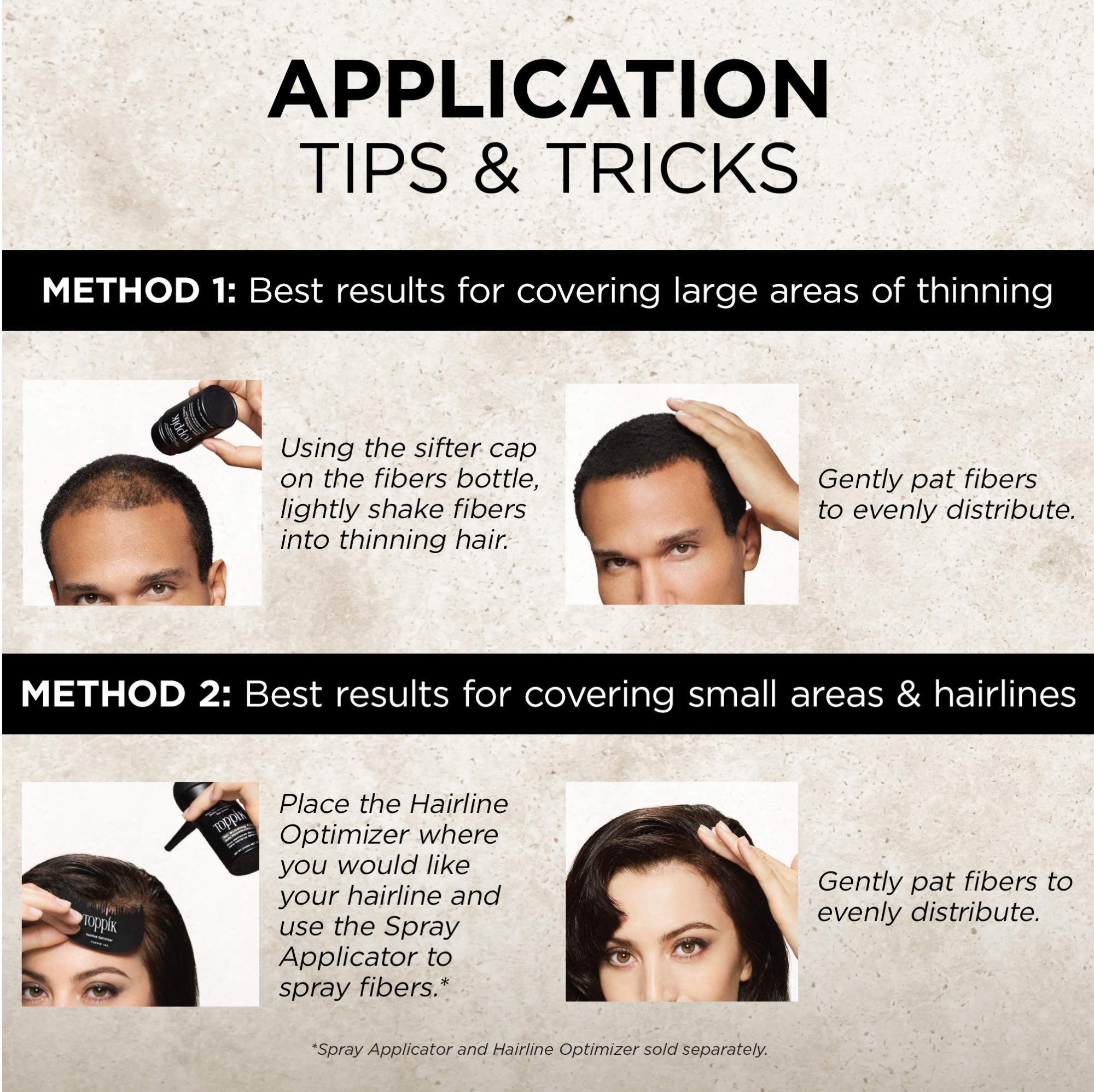 Foto 4 | Fibras para la Construcción del Cabello Toppik Marrón Oscuro 55 g Unisex - Venta Internacional