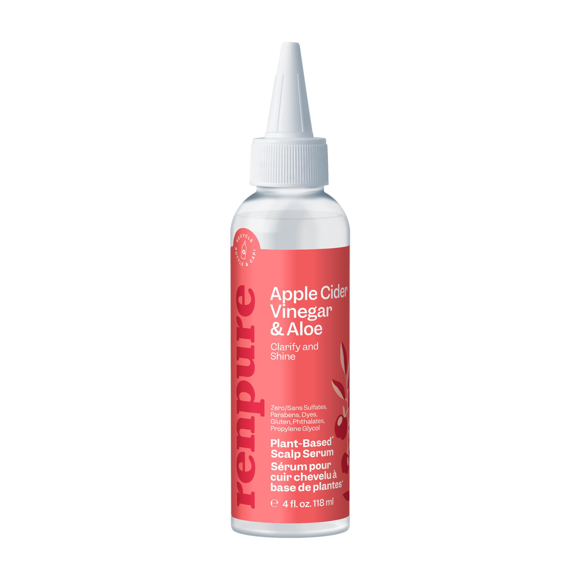 Sérum Para Cuero Cabelludo Renpure, Vinagre De Sidra De Manzana, 120 Ml, De Origen Vegetal - Venta Internacional.