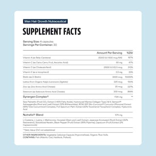 Foto 6 | Suplemento Y Sérum Para El Crecimiento Del Cabello Nutrafol Men, 1.7 Oz, Suministro De 1 M - Venta Internacional.