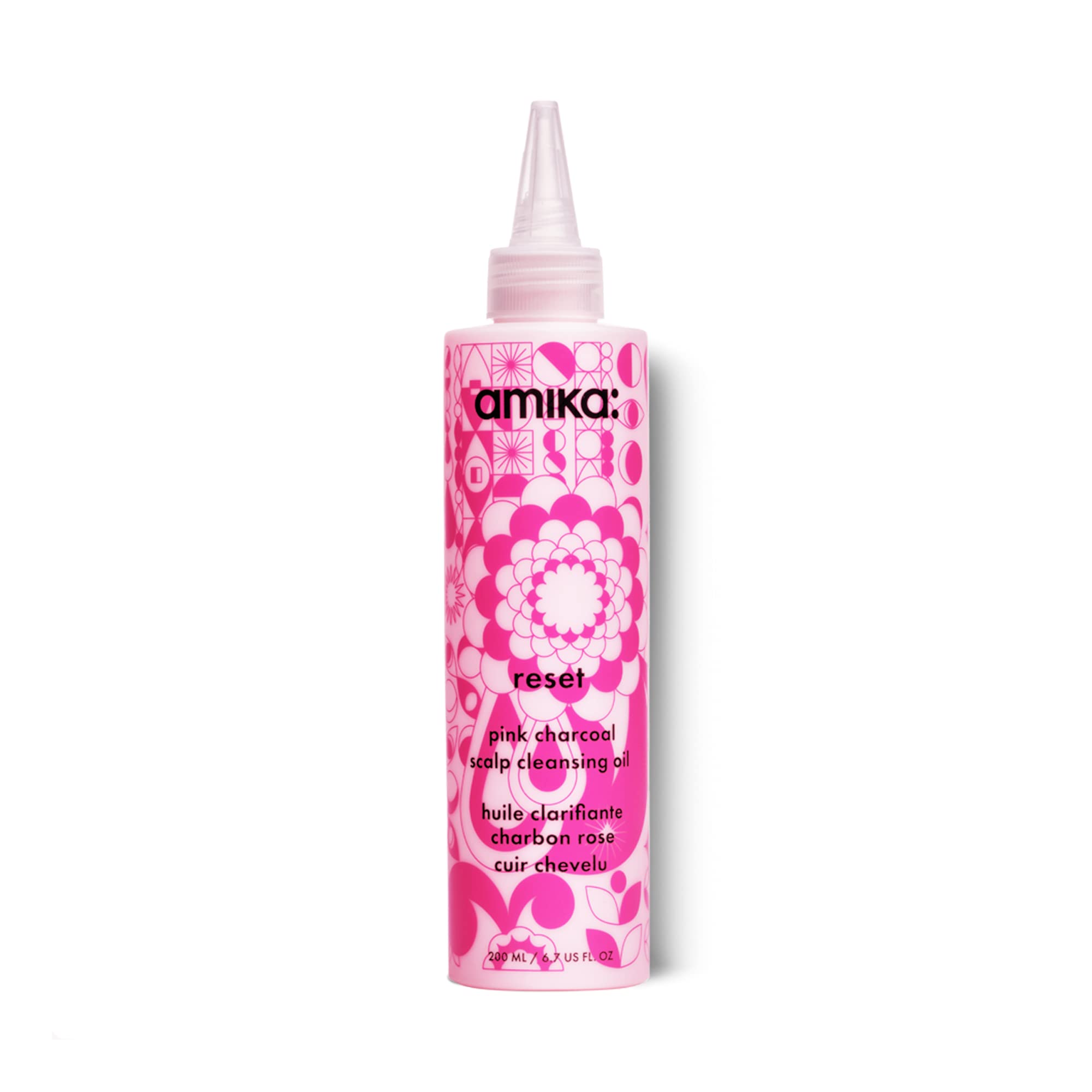Foto 2 pulgar | Aceite Limpiador Para Cuero Cabelludo Amika Reset Pink Charcoal, 200 Ml, Unisex - Venta Internacional.