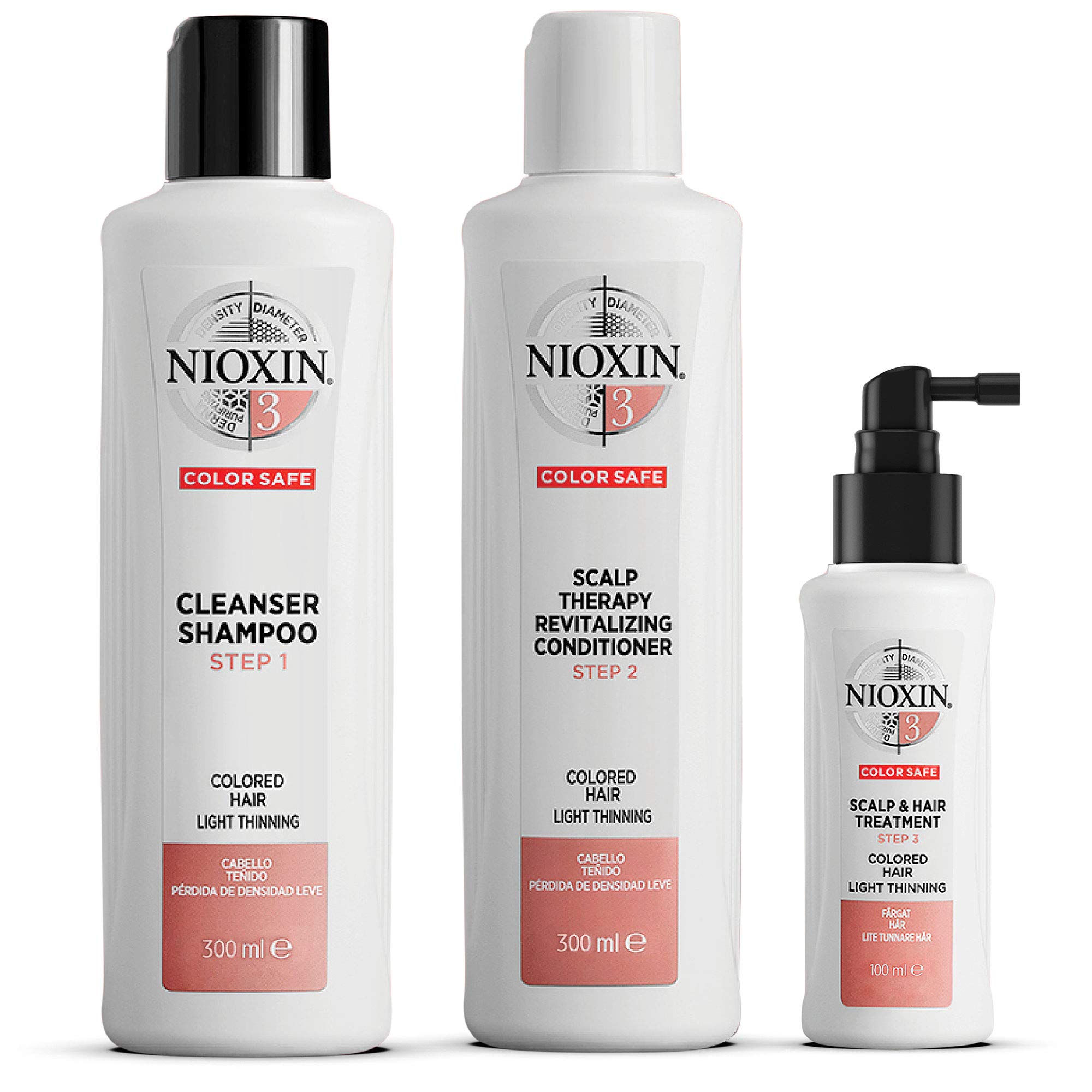 Foto 2 pulgar | Kit De Sistema Capilar Nioxin 3 Tratado Con Dilución Ligera - Venta Internacional.