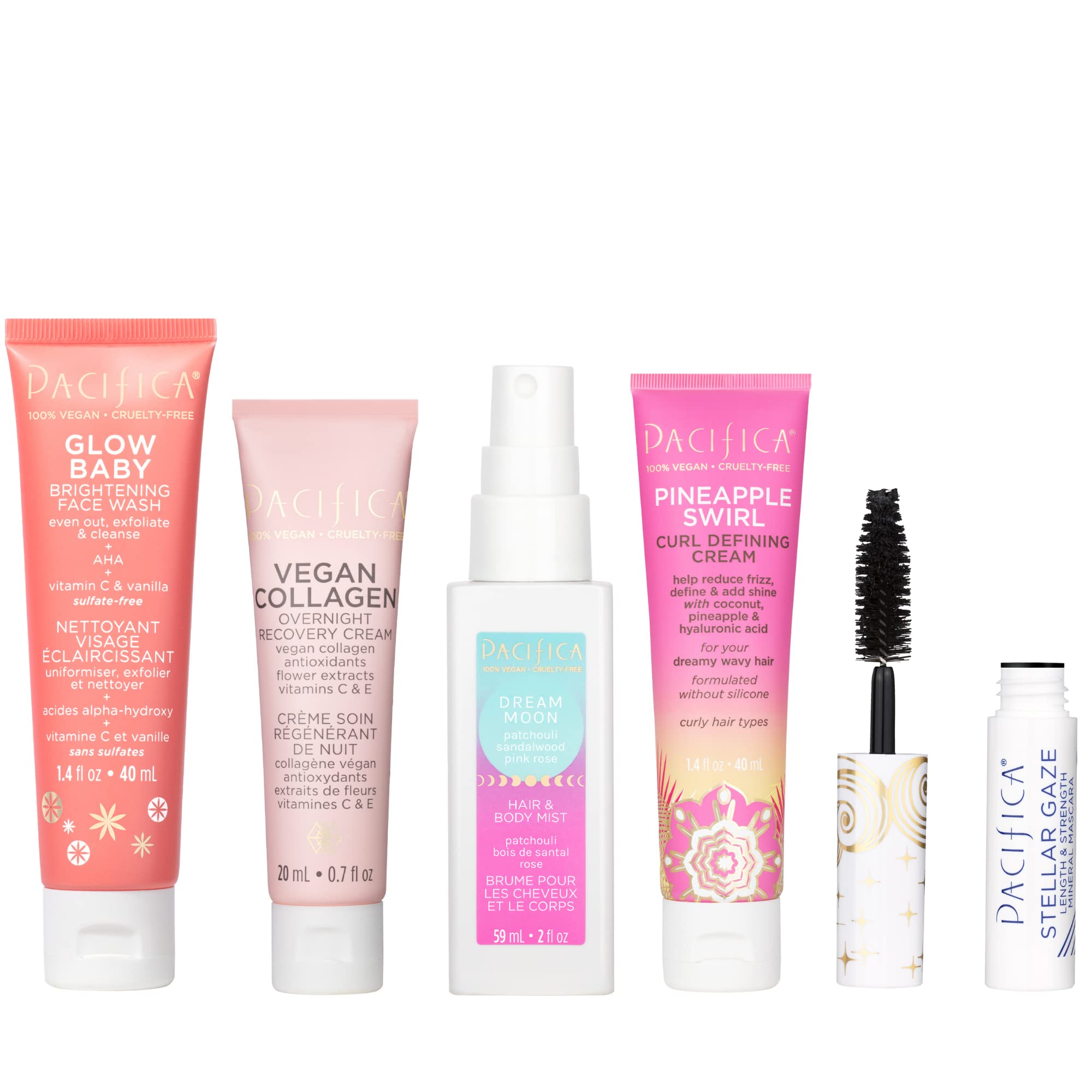 Foto 2 pulgar | Set De Belleza Pacifica Best Sellers Mini De 5 Piezas Con Limpiador Facial - Venta Internacional.