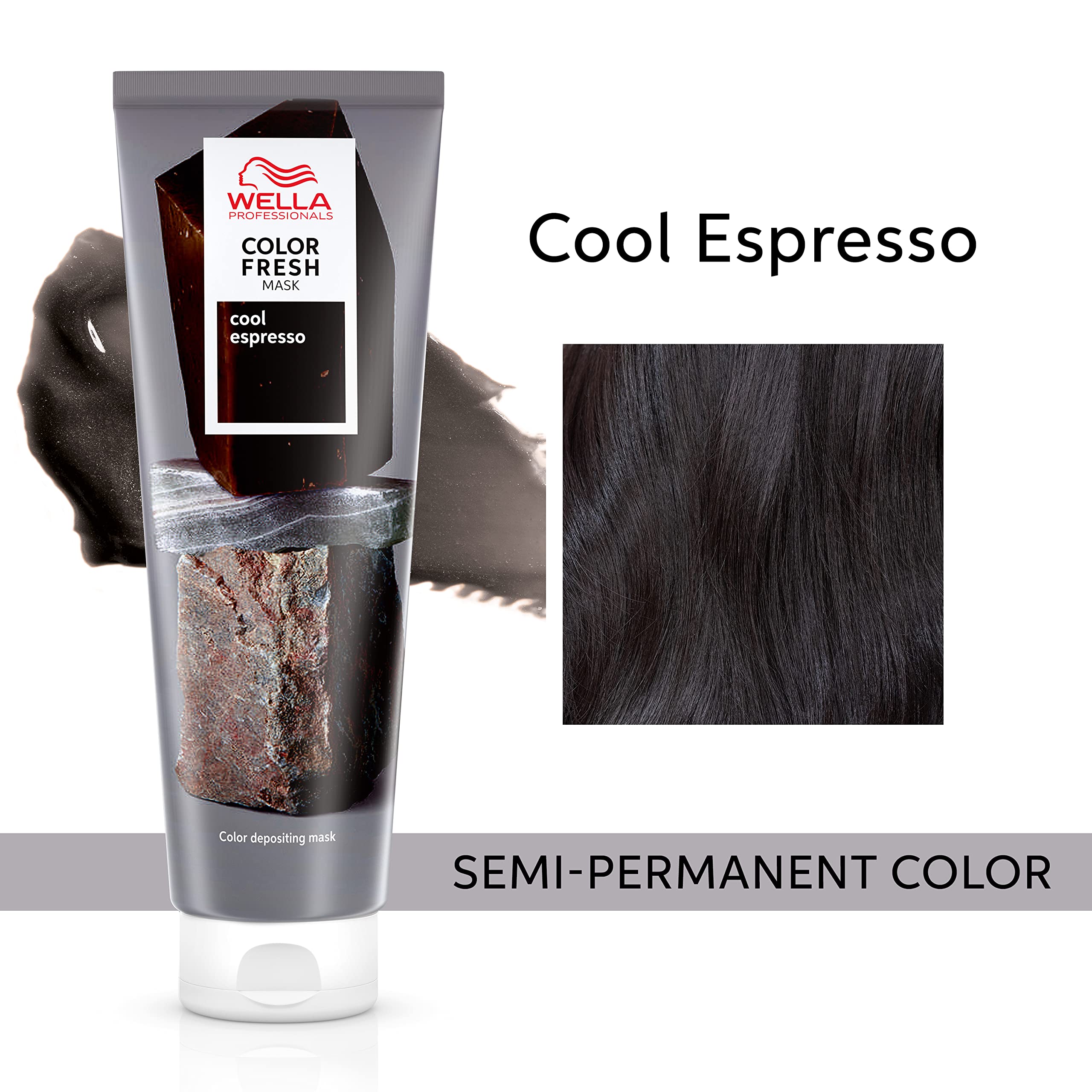 Foto 3 pulgar | Mascarilla Capilar Wella Professionals Color Fresh Masks Cool Espresso - Venta Internacional.