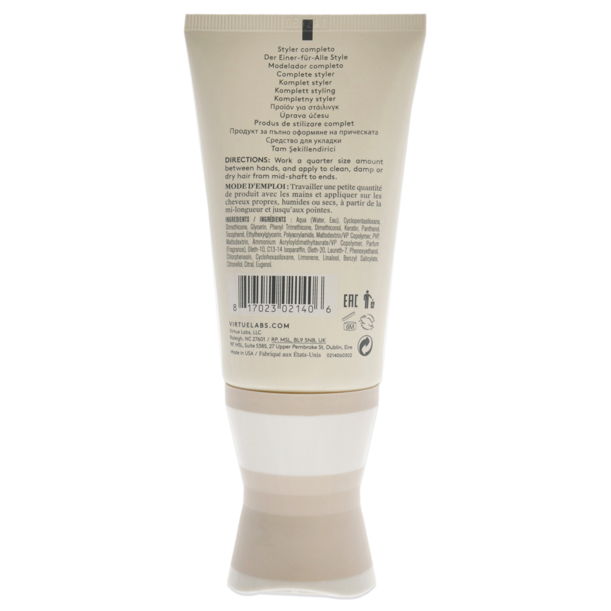 Foto 4 pulgar | Crema Moldeadora Virtue 6 En 1, 120 Ml, Unisex - Venta Internacional.