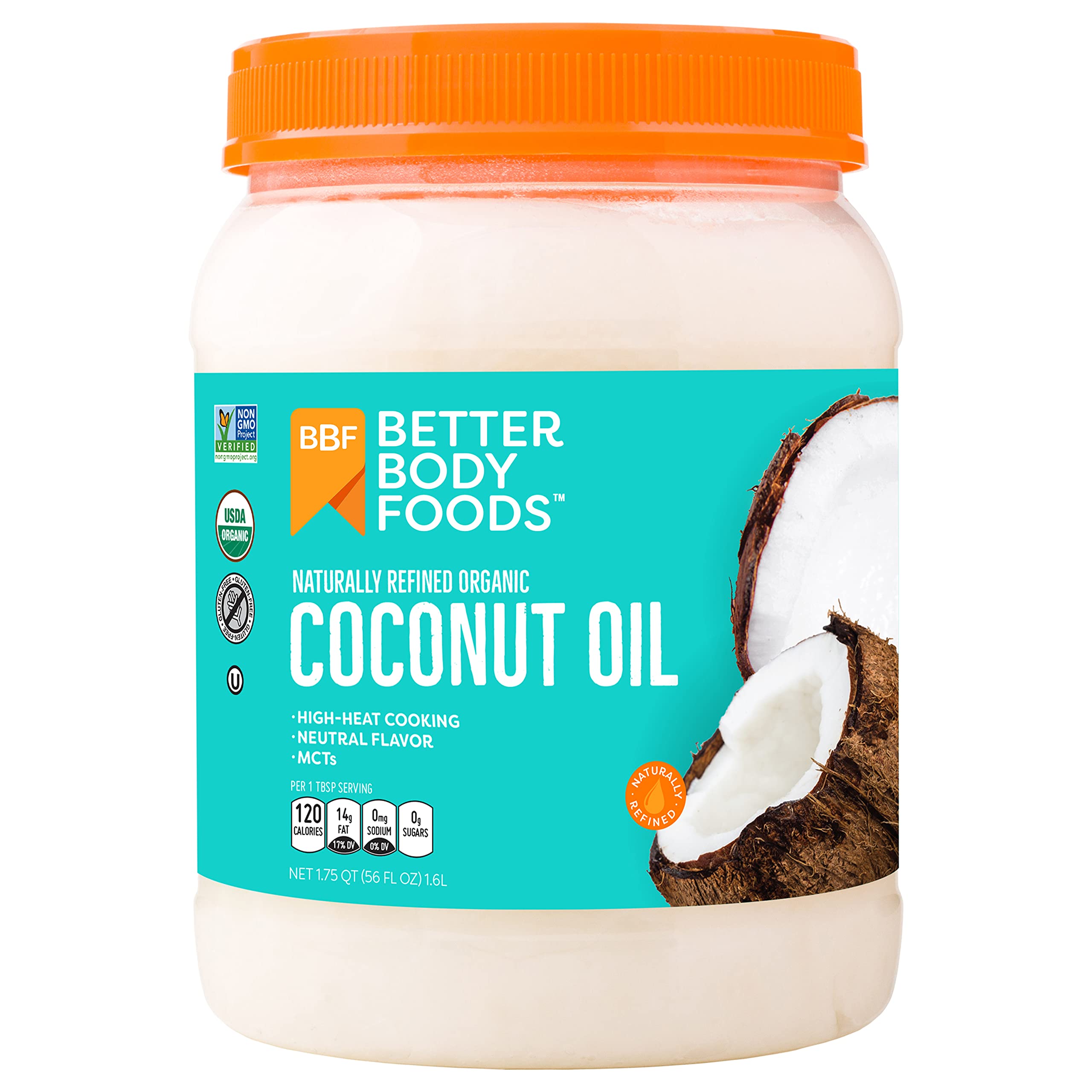 Aceite De Coco Betterbody Foods Organic 1.65 L Para Cocinar Y Cuidar La Piel - Venta Internacional.