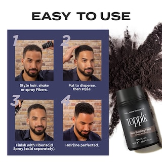 Foto 3 | Hair Building Fibers Toppik Black 27,5 G Para Hombres Y Mujeres - Venta Internacional.
