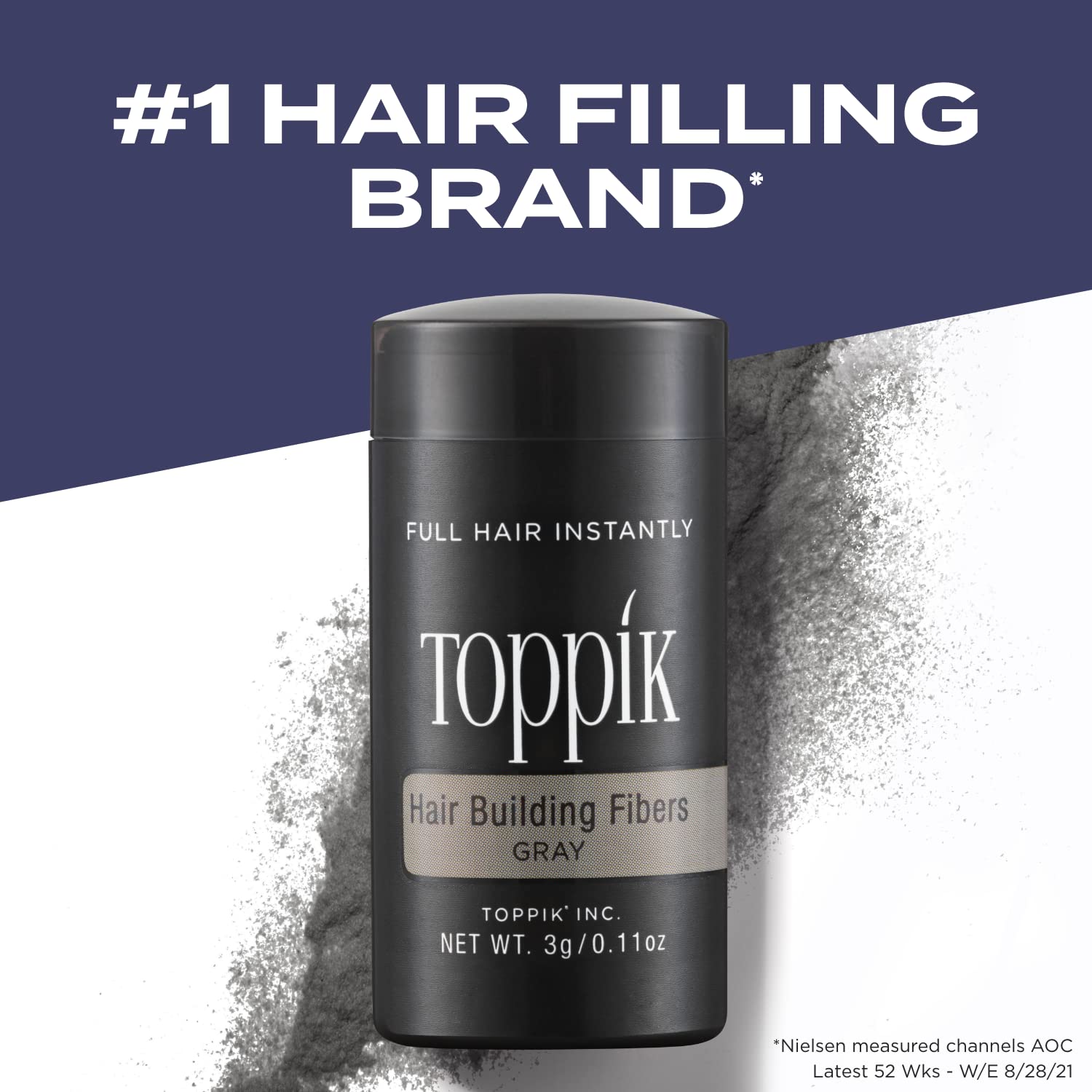 Foto 3 pulgar | Hair Building Fibers Toppik Grey 12 G Para Hombres Y Mujeres - Venta Internacional.