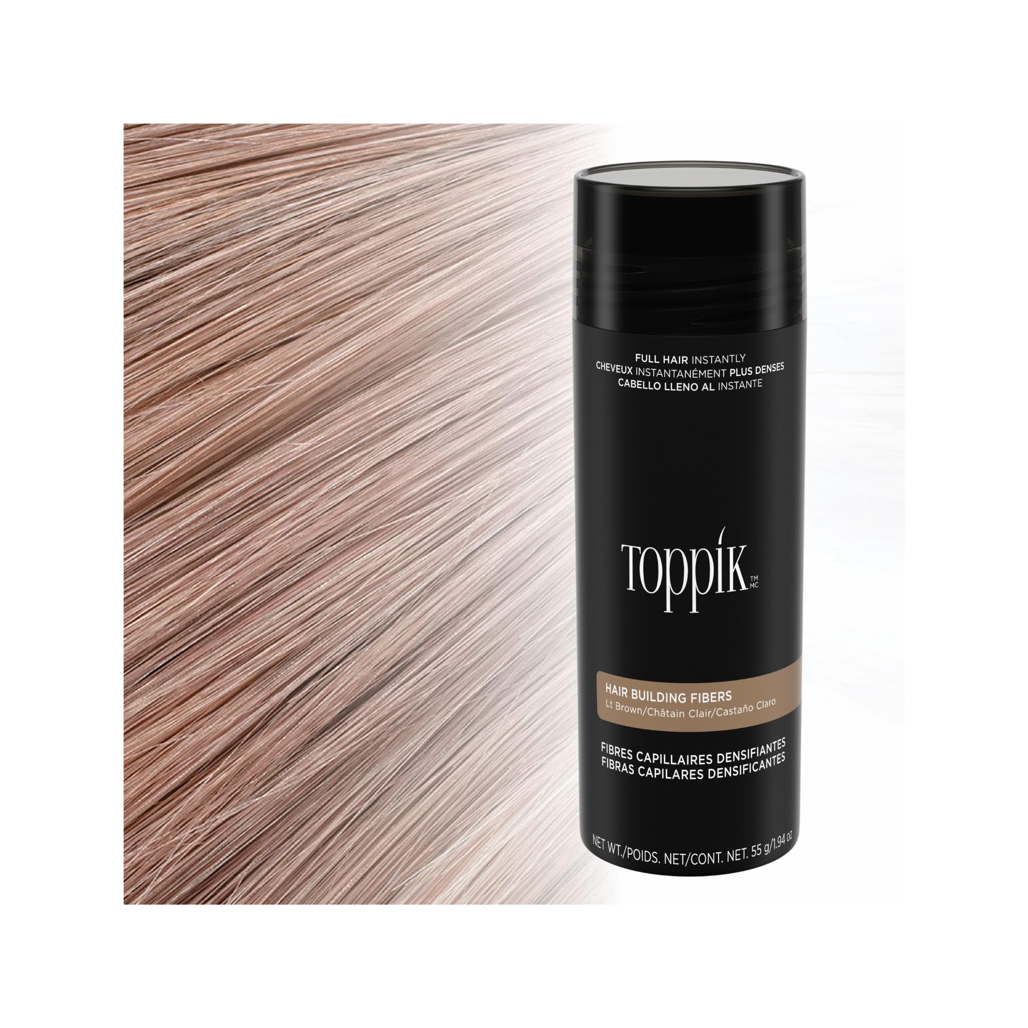 Foto 6 pulgar | Fibras Capilares Toppik Marrón Claro 55 Gramos para Hombres Y Mujeres - Venta Internacional