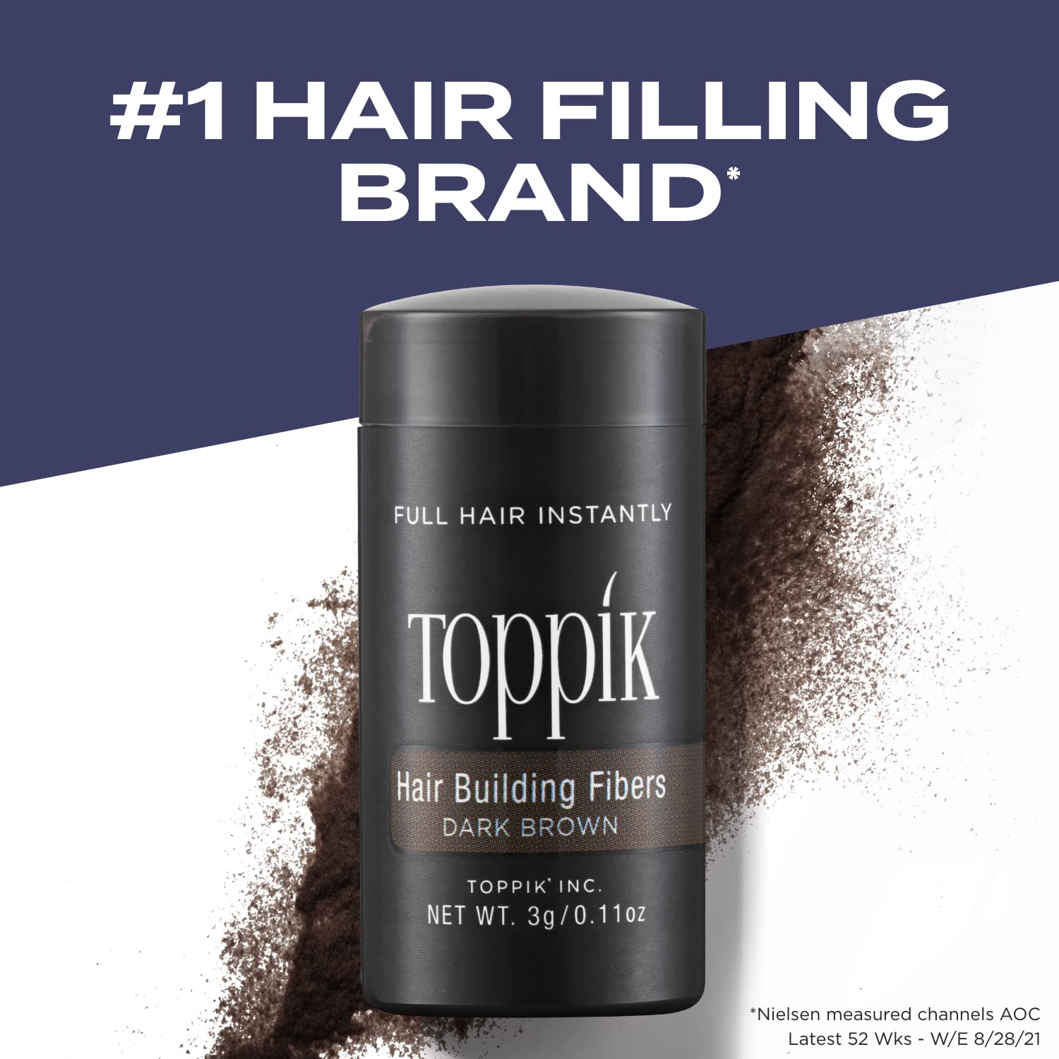 Foto 3 pulgar | Botella Unisex Toppik Hair Building Fibers, Marrón Oscuro, 12 G - Venta Internacional.