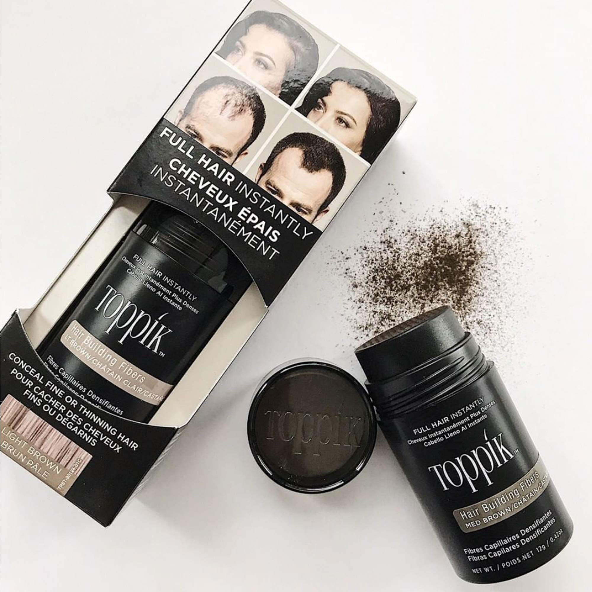 Foto 8 pulgar | Hair Building Fibers Toppik Medium Brown 55 G para Hombres Y Mujeres - Venta Internacional