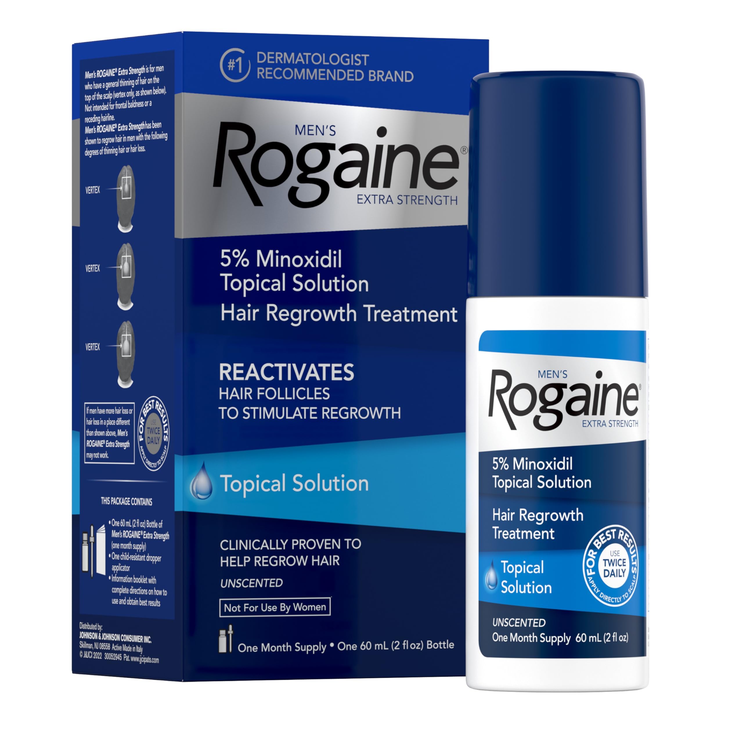 Tratamiento Para El Crecimiento Del Cabello Rogaine Extra Strength 5% Minoxidil - Venta Internacional.