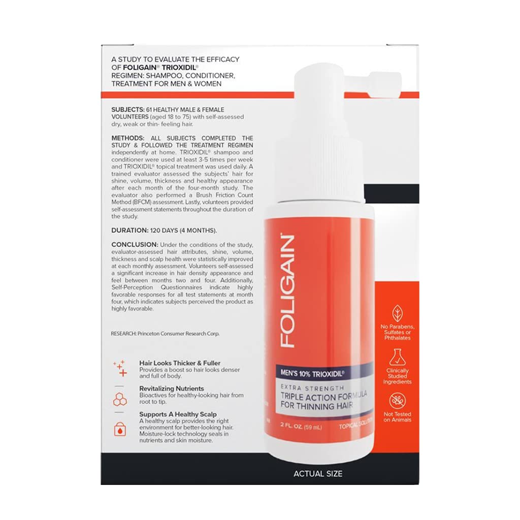 Foto 3 pulgar | Cuidado del Cabello Foligain Triple Acción Voluminizador 60 Ml para Hombres - Venta Internacional