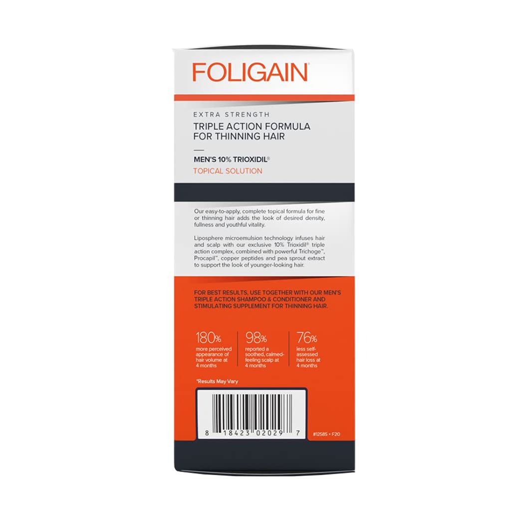 Foto 5 pulgar | Cuidado del Cabello Foligain Triple Acción Voluminizador 60 Ml para Hombres - Venta Internacional