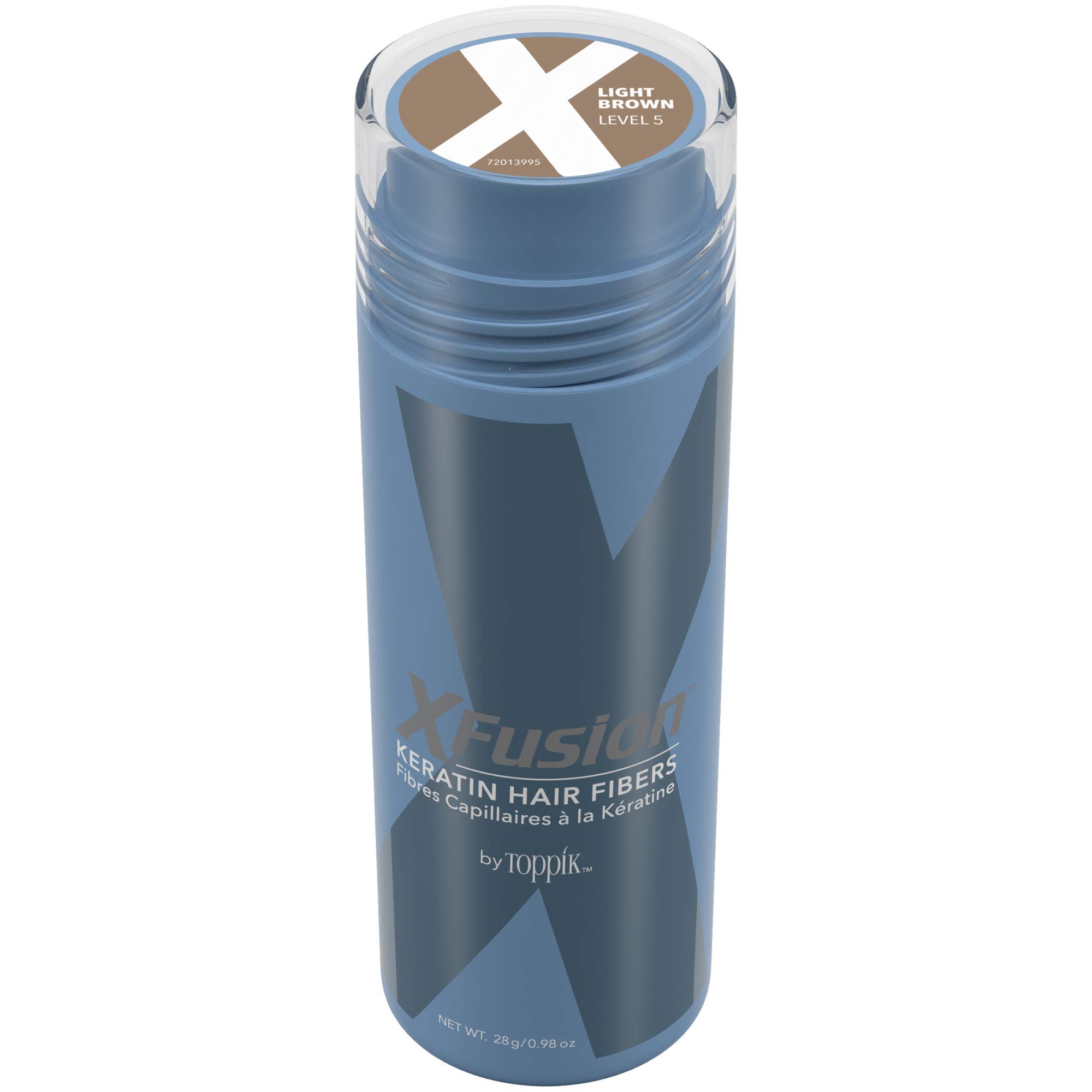 Hair Fibers Xfusion Keratin, Unisex, Marrón Claro, 28 G - Venta Internacional.