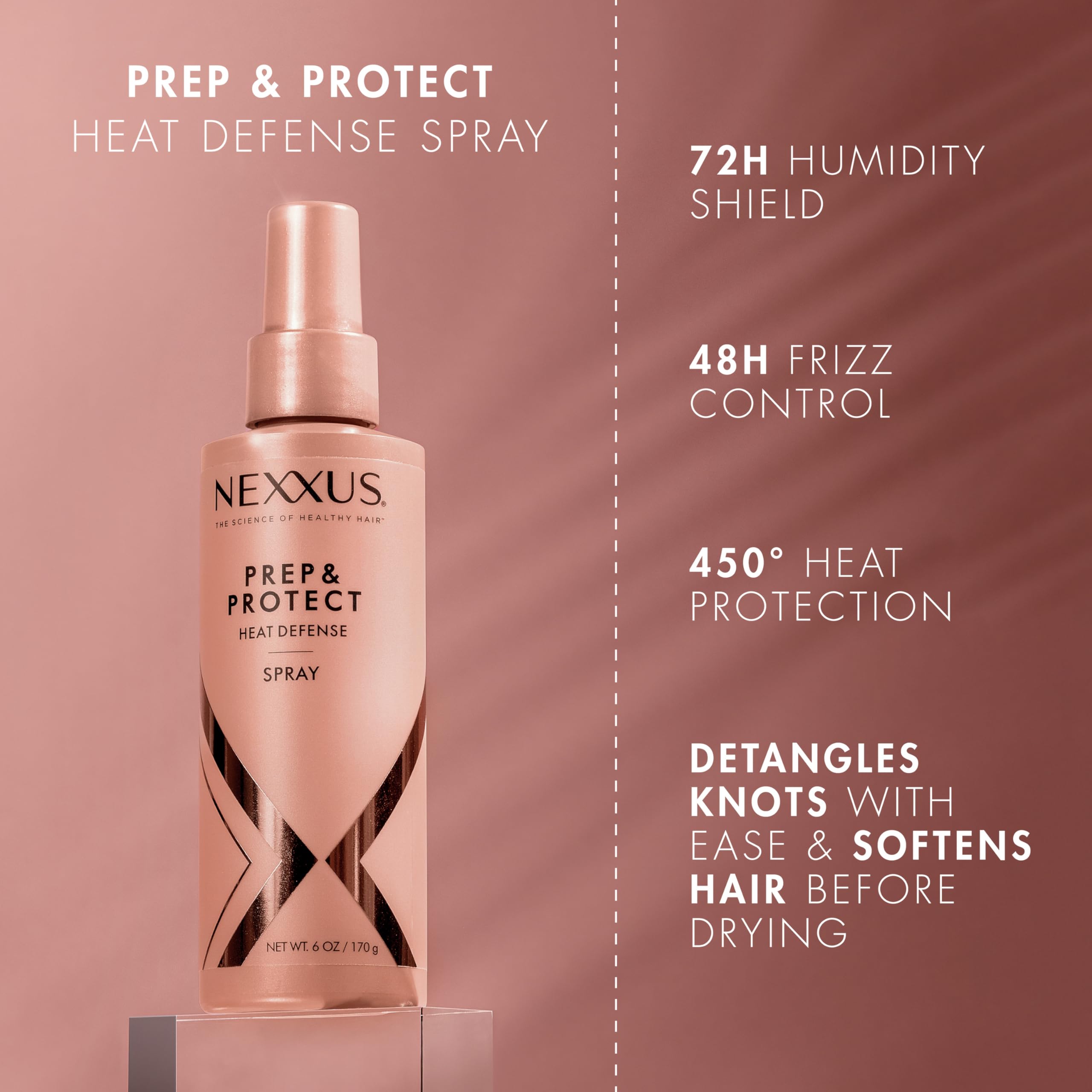 Foto 3 pulgar | Spray Protector Contra El Calor Nexxus Prep & Protect, 180 Ml, 450 Grados De Calor - Venta Internacional.