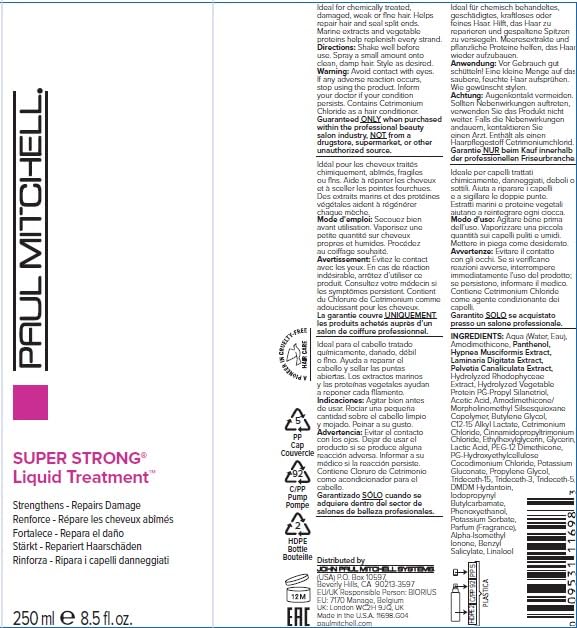 Foto 7 pulgar | Tratamiento Líquido Paul Mitchell Super Strong 250 Ml - Venta Internacional.