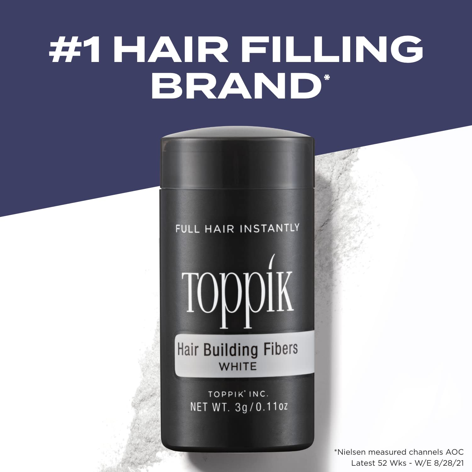 Foto 3 pulgar | Hair Building Fibers Toppik White 27,5 G Para Hombres Y Mujeres - Venta Internacional.