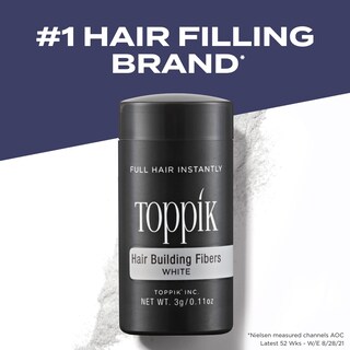 Foto 2 | Hair Building Fibers Toppik White 27,5 G Para Hombres Y Mujeres - Venta Internacional.