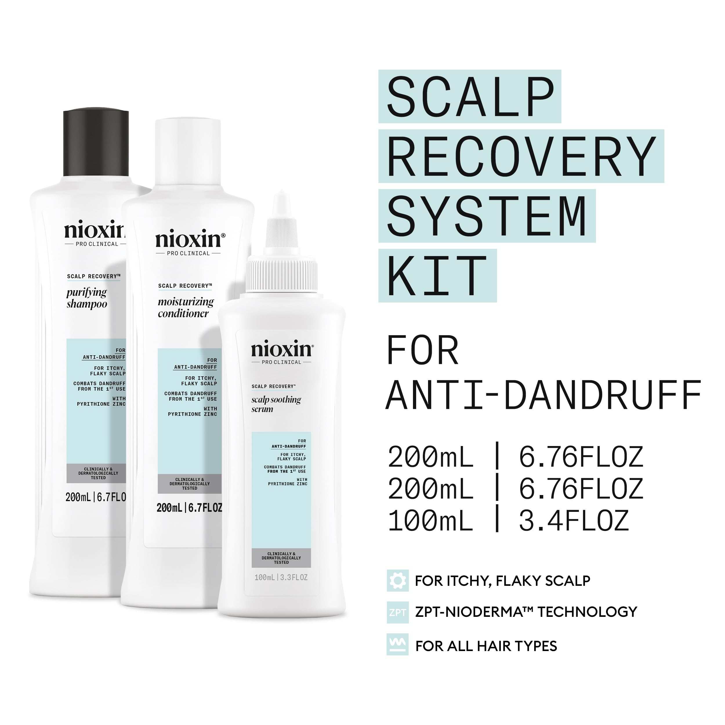 Foto 4 pulgar | Kit De Sistema Anticaspa Scalp Recovery Nioxin 200 Ml - Venta Internacional.