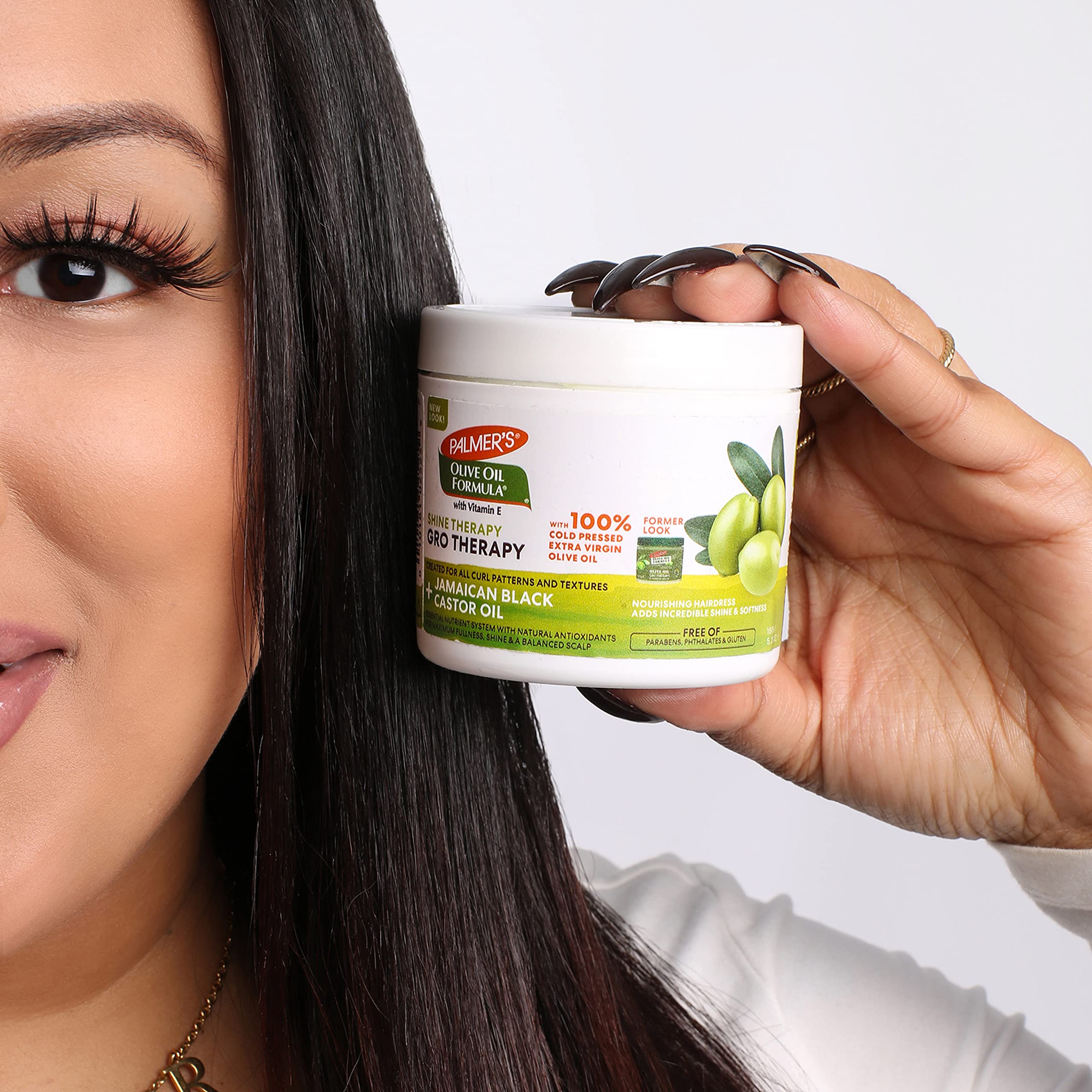 Foto 5 pulgar | Bálsamo Terapéutico Palmer's Olive Oil Gro Therapy 155 Ml - Venta Internacional.