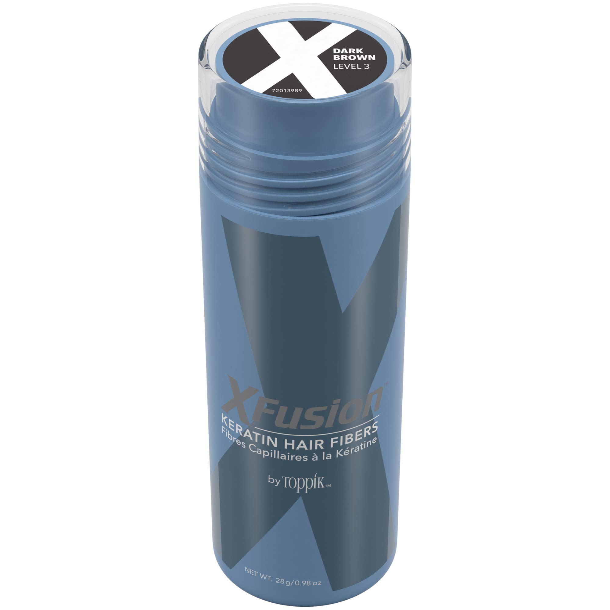 Hair Fibers Xfusion Keratin, Marrón Oscuro, 28 G - Venta Internacional.