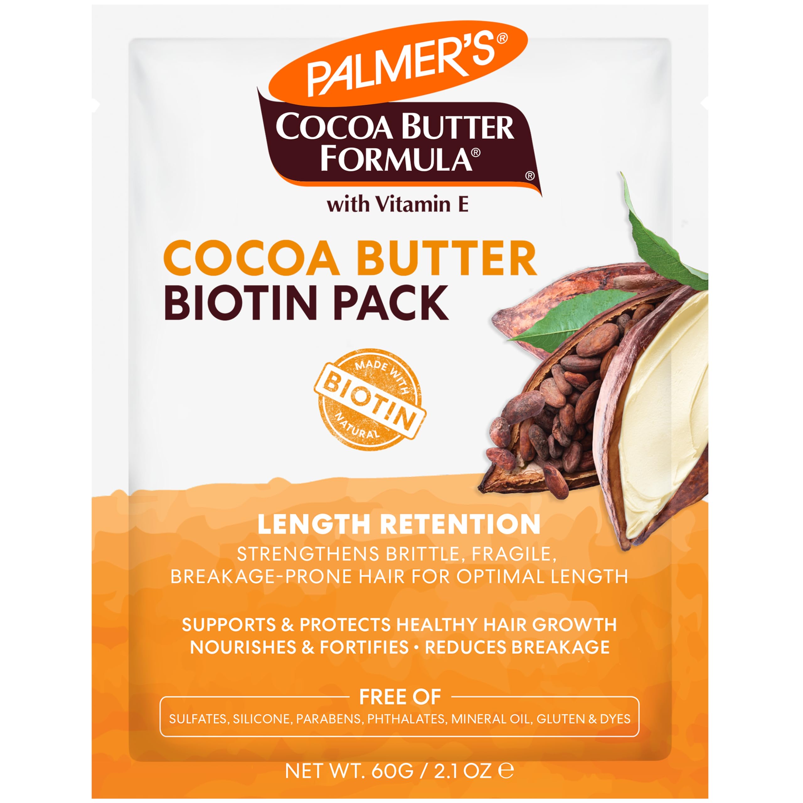 Tratamiento Capilar Palmer's, Manteca De Cacao Y Biotina, 60 Ml - Venta Internacional.