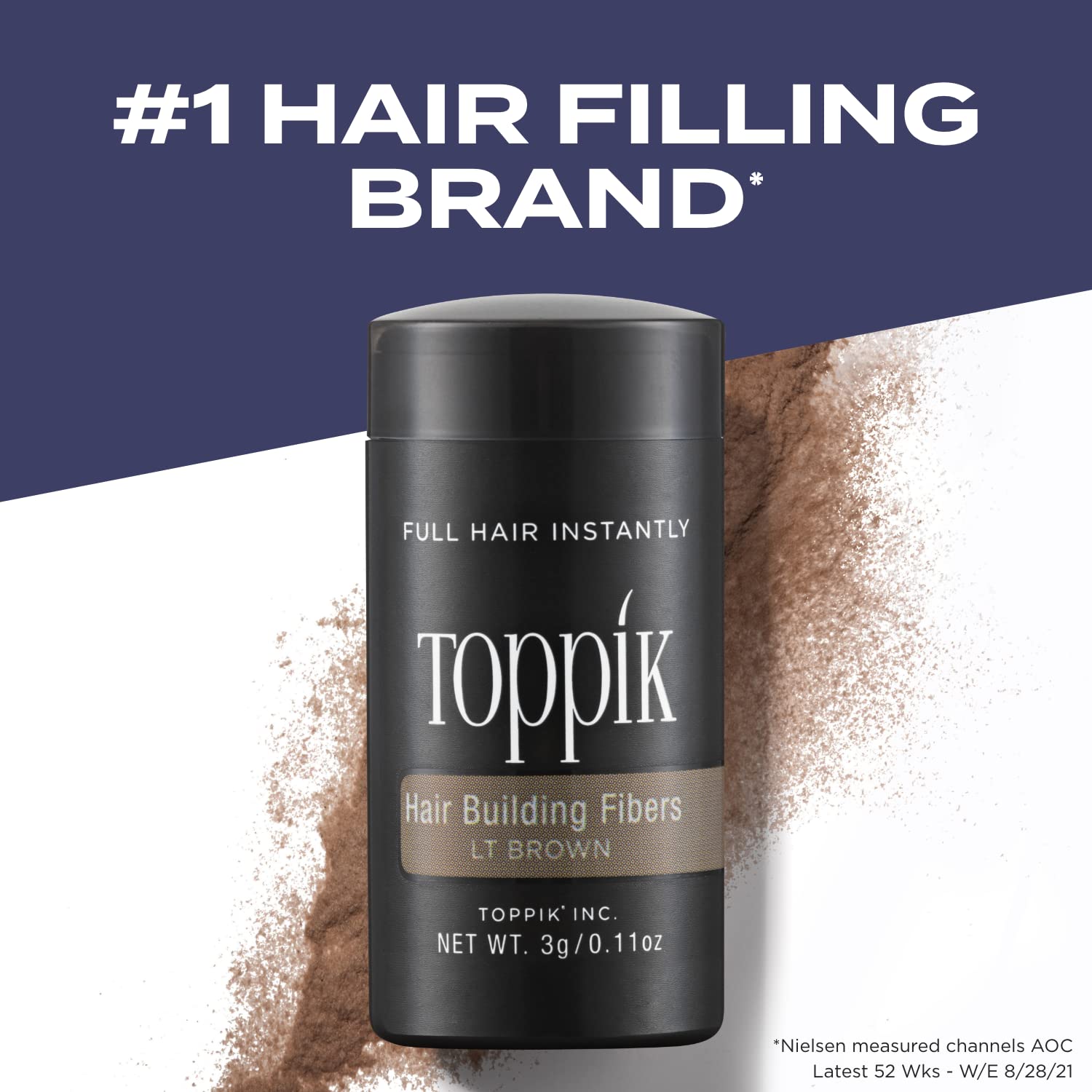 Foto 2 | Fibras Para El Cabello Toppik Brown Claro 12 G - Venta Internacional.