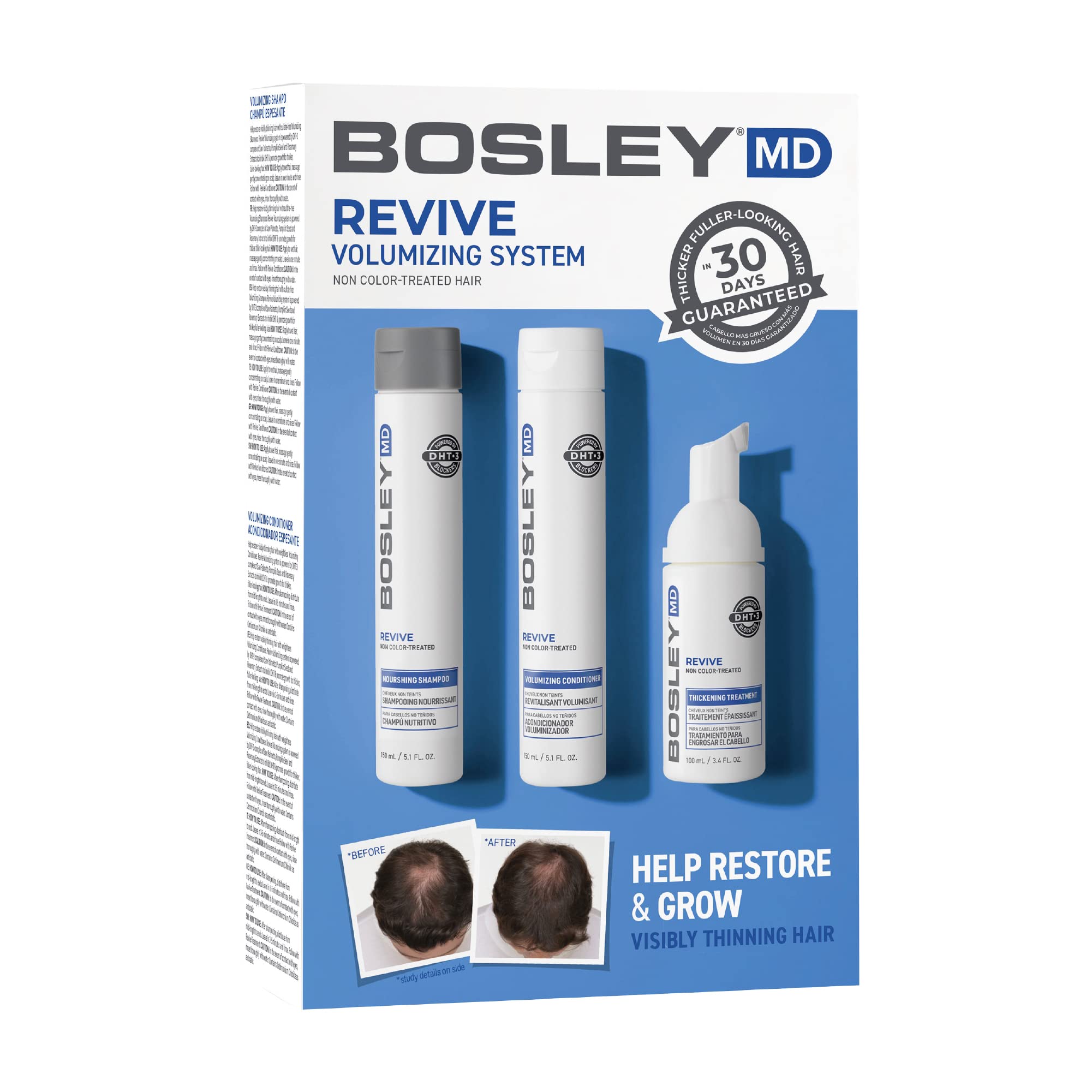 Tratamiento Para Adelgazar El Cabello Bosleymd Bosrevive Starter Kit - Venta Internacional.