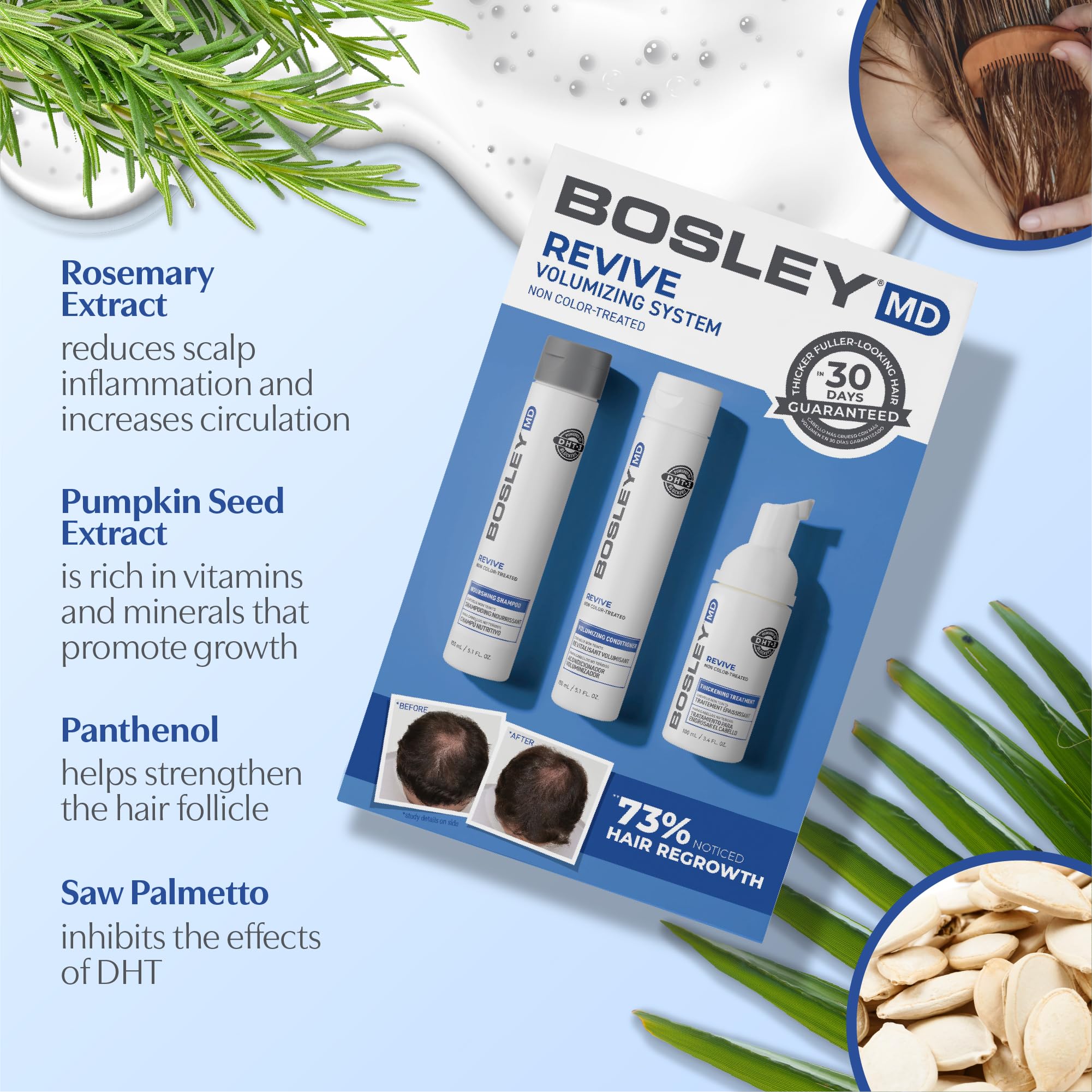 Foto 6 pulgar | Tratamiento Para Adelgazar El Cabello Bosleymd Bosrevive Starter Kit - Venta Internacional.