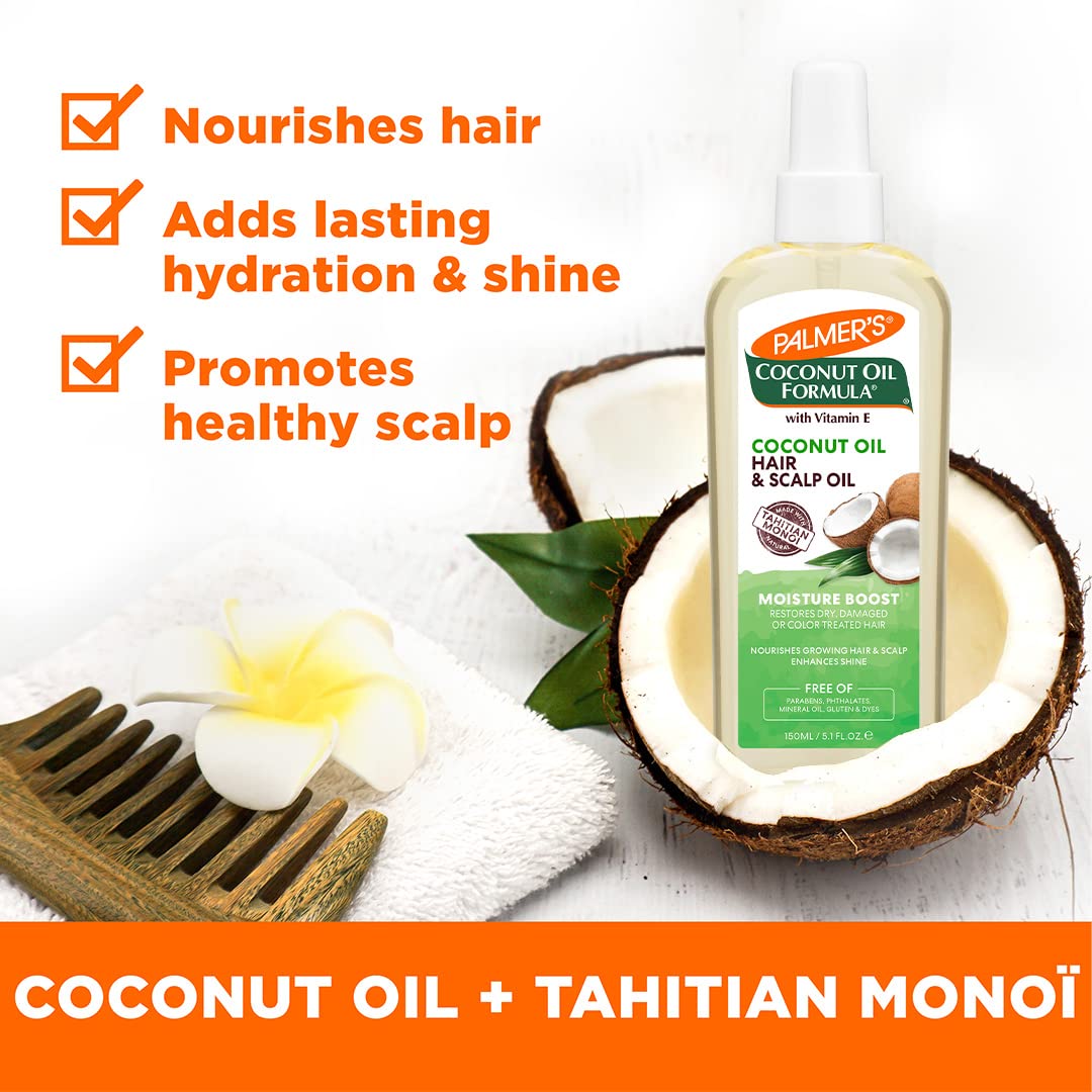 Foto 4 pulgar | Spray De Aceite Para Cabello Y Cuero Cabelludo Palmer's Coconut Oil 150 Ml - Venta Internacional.