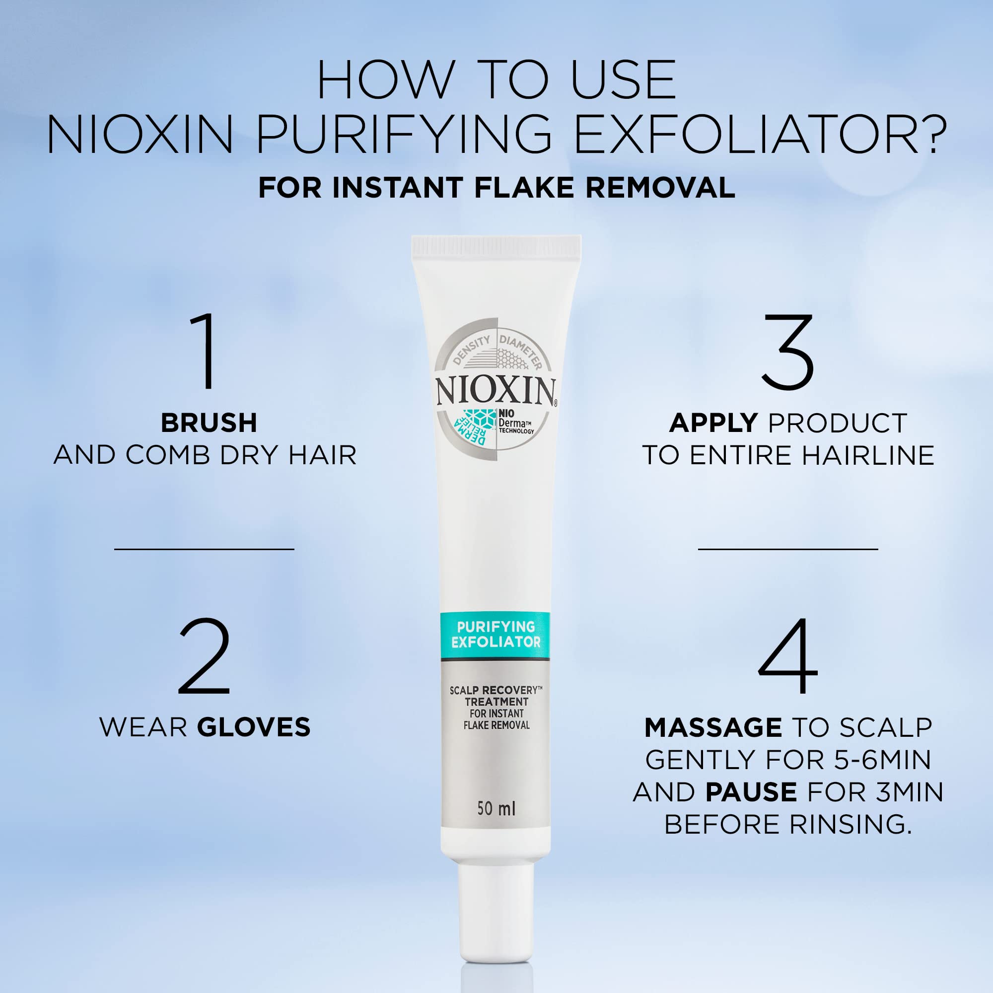 Foto 6 | Exfoliante Para Cuero Cabelludo Nioxin Scalp Recovery Purifying 50 Ml - Venta Internacional.