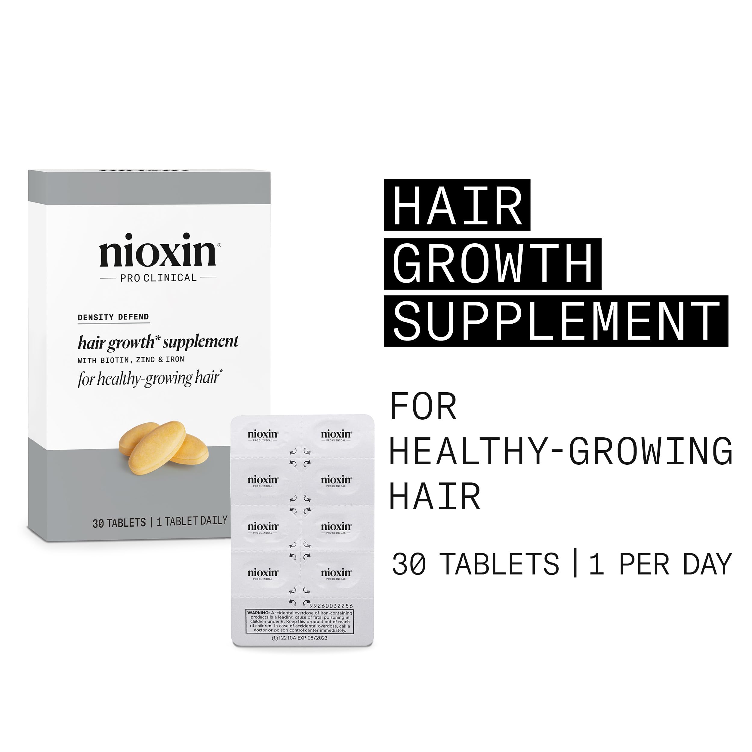 Foto 4 pulgar | Suplementos Para El Crecimiento Del Cabello Nioxin Density Defend 30 Tabletas - Venta Internacional.