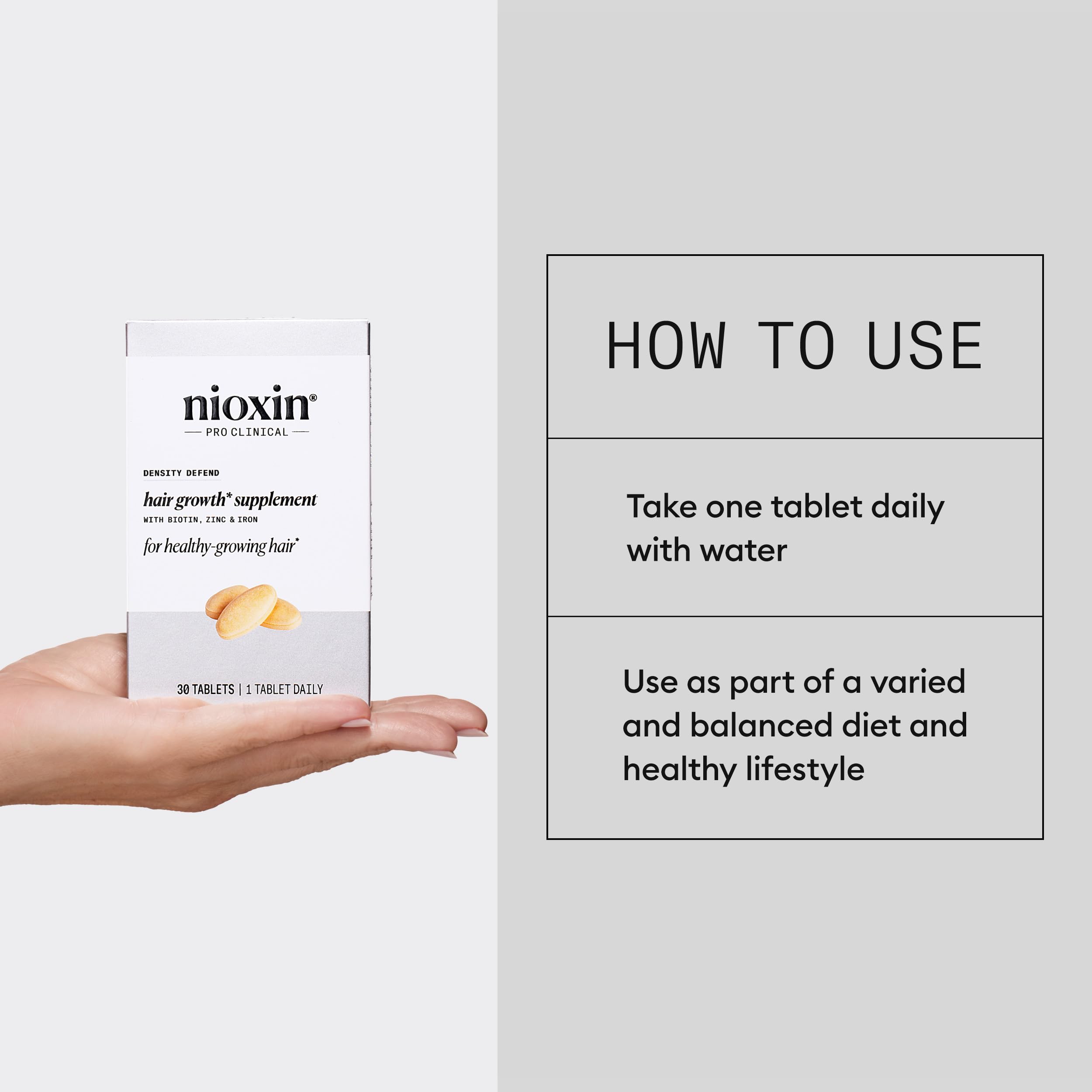 Foto 7 pulgar | Suplementos Para El Crecimiento Del Cabello Nioxin Density Defend 30 Tabletas - Venta Internacional.