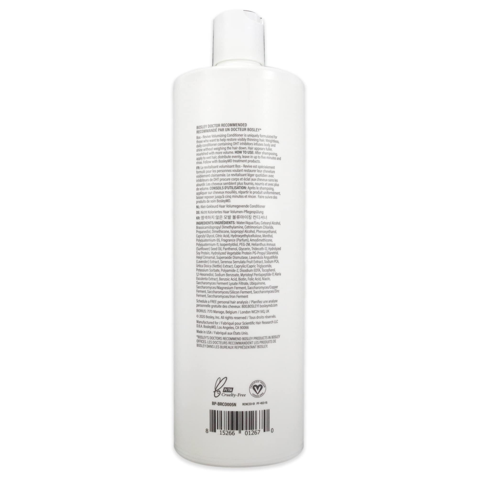 Foto 2 | Acondicionador Bosleymd Bosrevive Voluminizador 1l Para Cabello Fino - Venta Internacional.