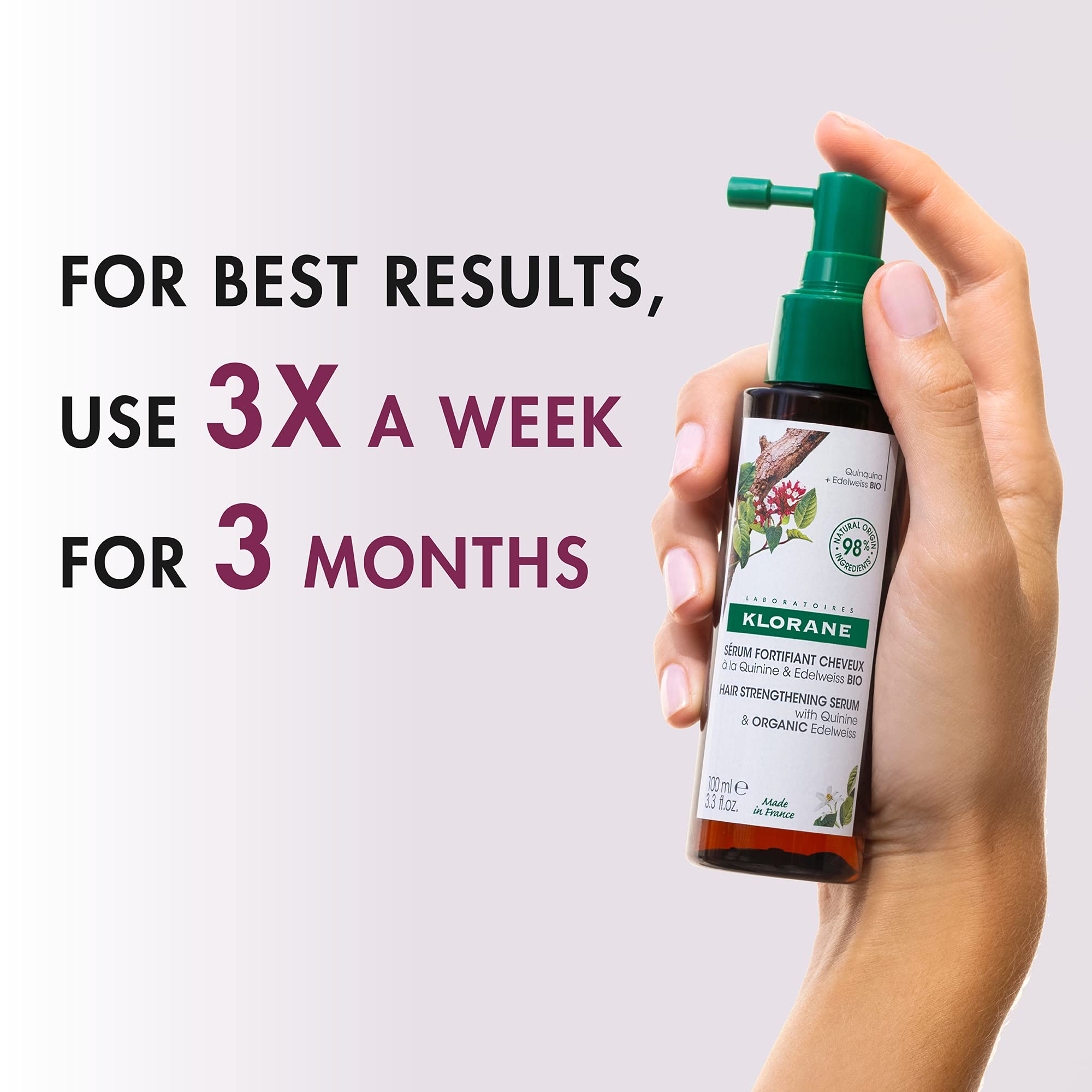 Foto 6 pulgar | Sérum Klorane Strengthening Con Quinina Y Edelweiss 100 Ml - Venta Internacional.