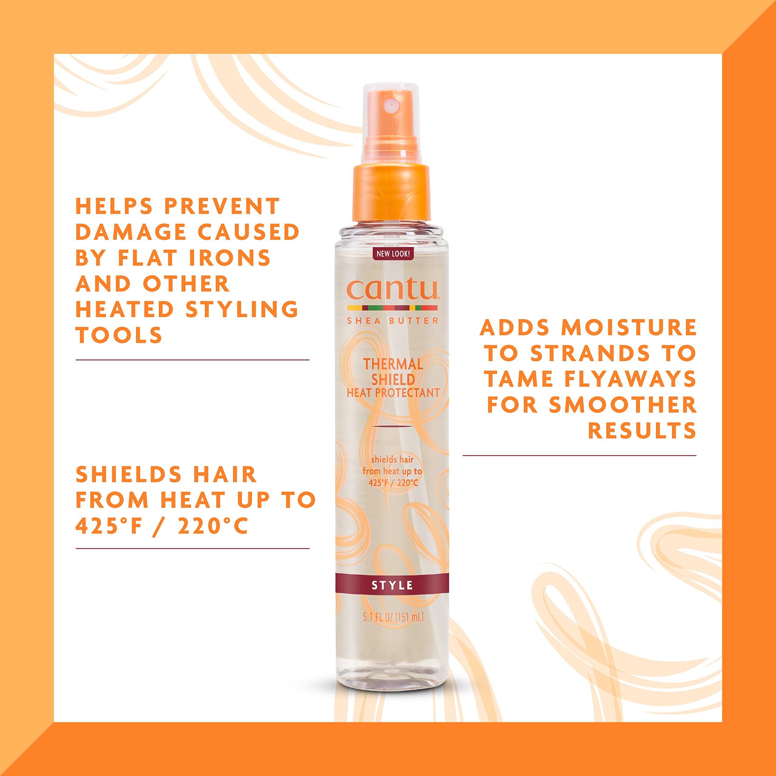 Foto 3 | Protector Térmico Cantu Thermal Shield Con Manteca De Karité 150 Ml X3 - Venta Internacional.