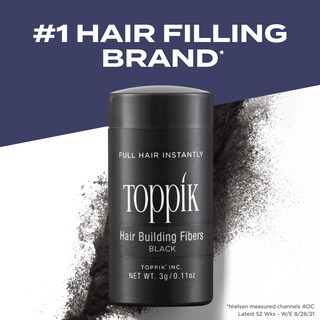 Foto 2 | Hair Building Fibers Toppik Black, 12 G, Para Hombre Y Mujer - Venta Internacional.