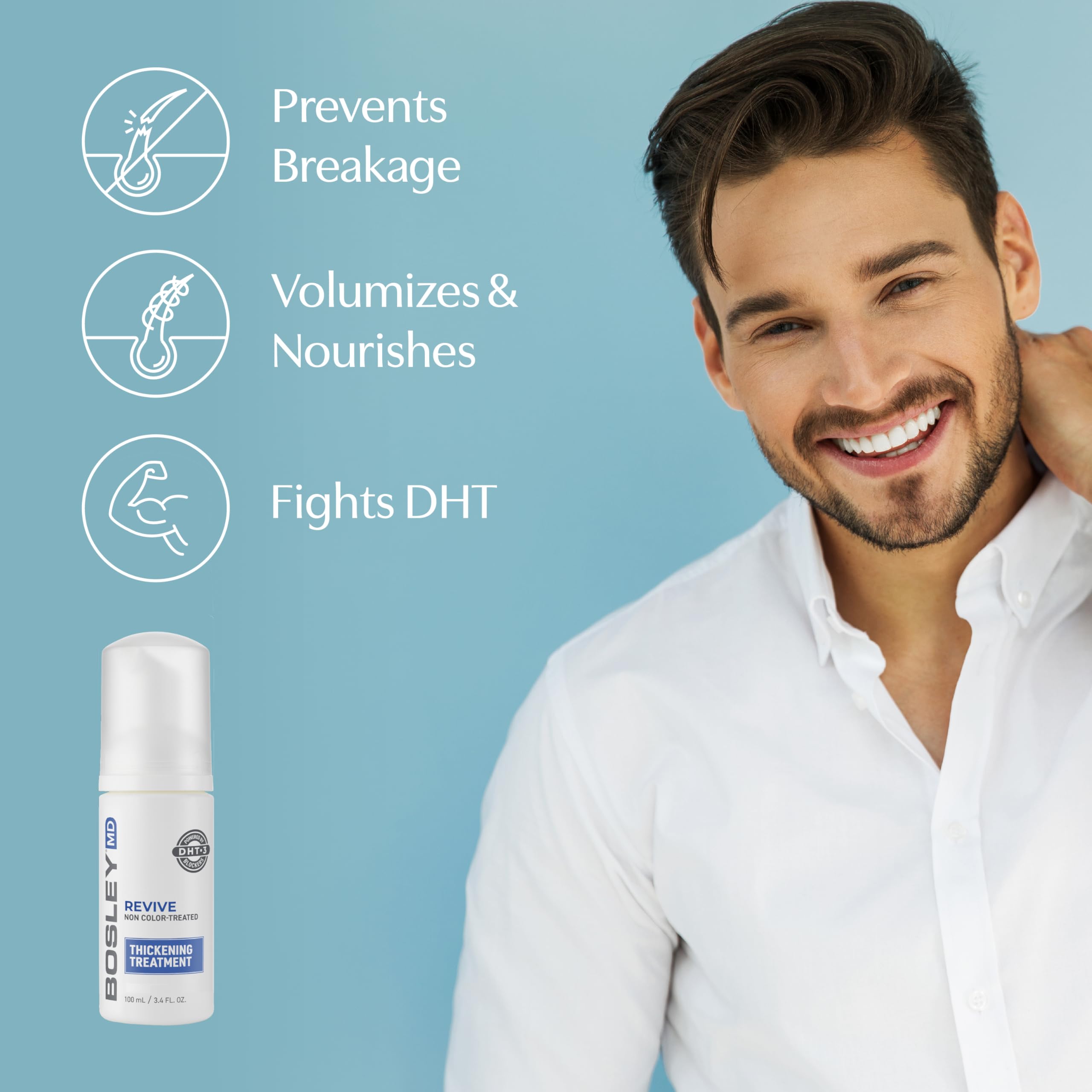 Foto 4 pulgar | Tratamiento Espesante Bosleymd, Espuma Líquida Para Cabello, 100 Ml - Venta Internacional.