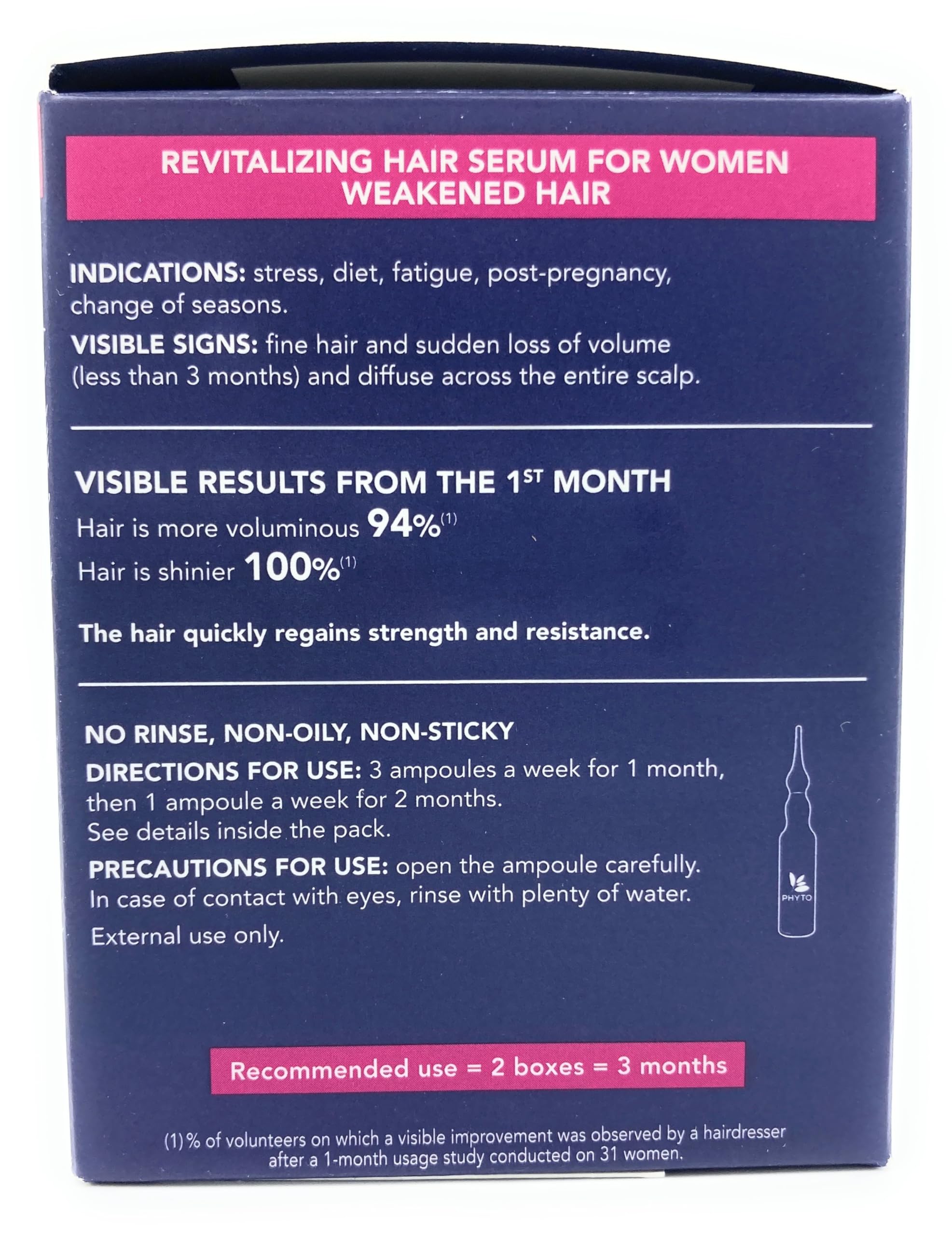 Foto 3 pulgar | Tratamiento Revitalizante Phytocyane Women Reactional Hair - Venta Internacional.