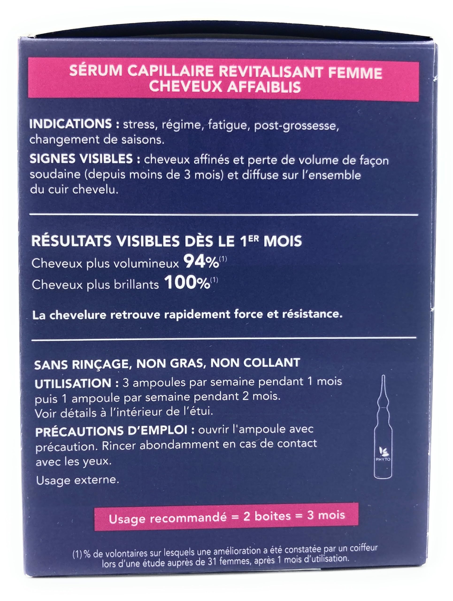 Foto 5 pulgar | Tratamiento Revitalizante Phytocyane Women Reactional Hair - Venta Internacional.