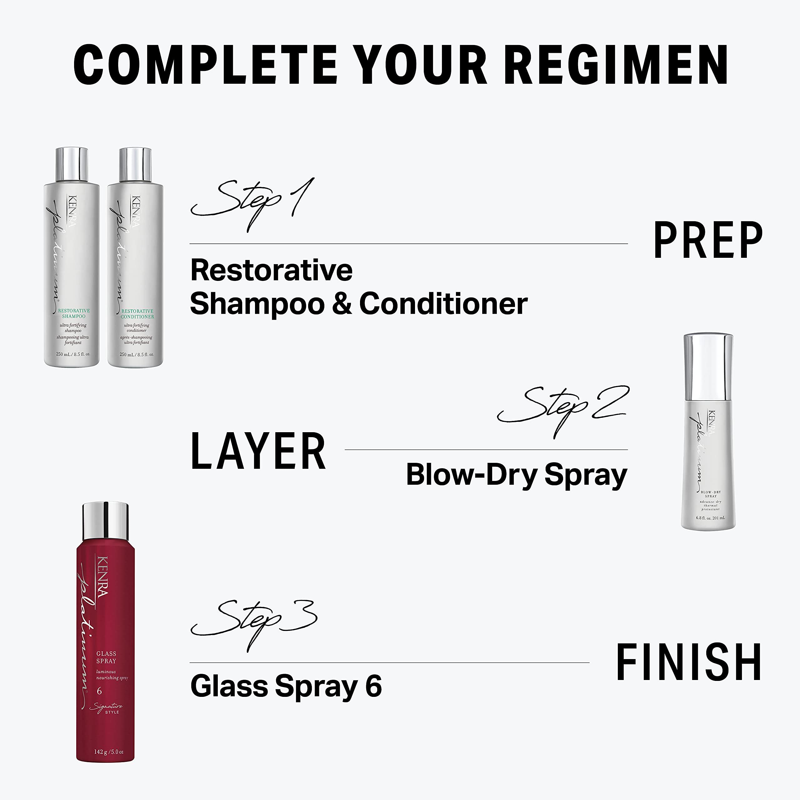 Foto 8 pulgar | Blow-dry Spray Kenra Platinum, Protector Térmico Que Ahorra Tiempo, 100 Ml - Venta Internacional.