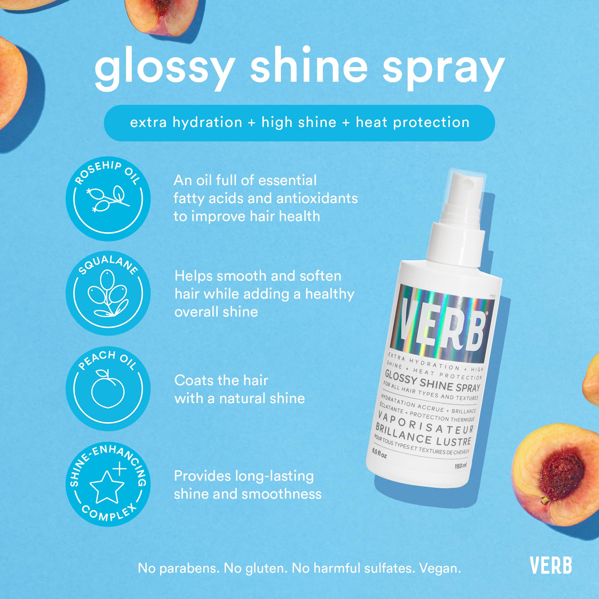 Foto 4 pulgar | Spray Para El Cabello Verb Glossy Shine Con Protección Contra El Calor, 60 Ml, Vegano - Venta Internacional.