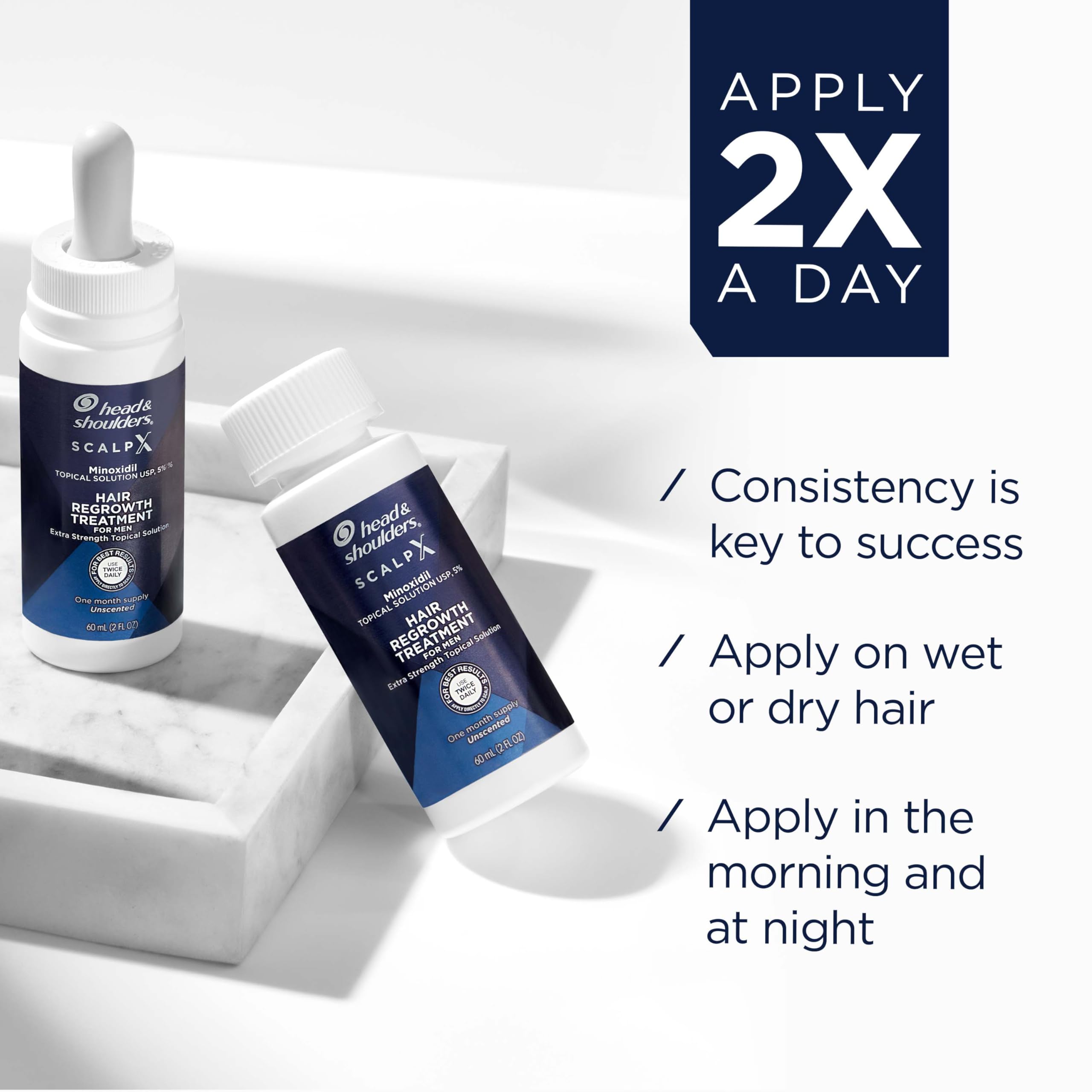 Foto 4 | Tratamiento Para El Crecimiento Del Cabello, Cabeza Y Hombros, Cuero Cabelludo X 5% De Minoxidil - Venta Internacional.