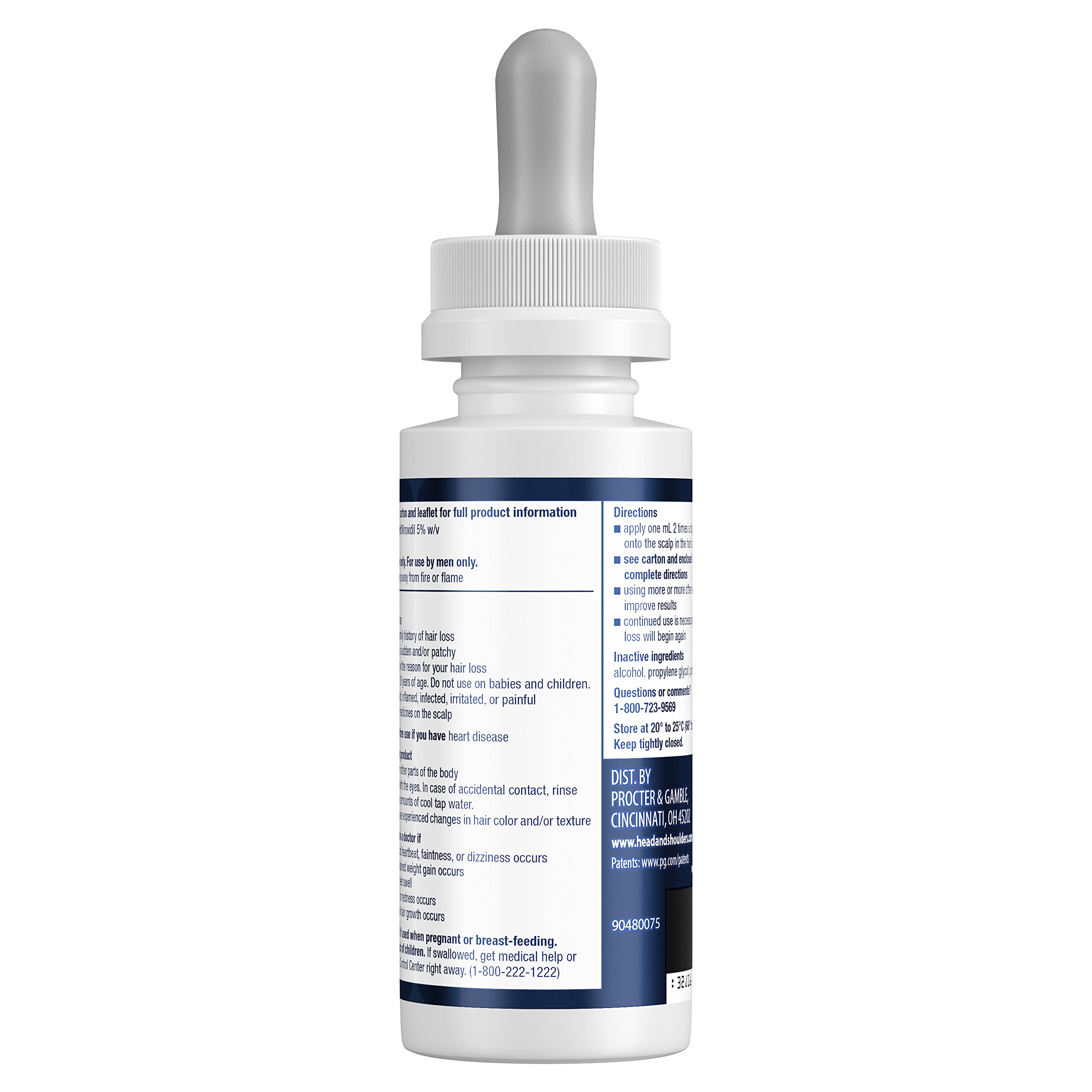 Foto 8 pulgar | Tratamiento Para El Crecimiento Del Cabello, Cabeza Y Hombros, Cuero Cabelludo X 5% De Minoxidil - Venta Internacional.