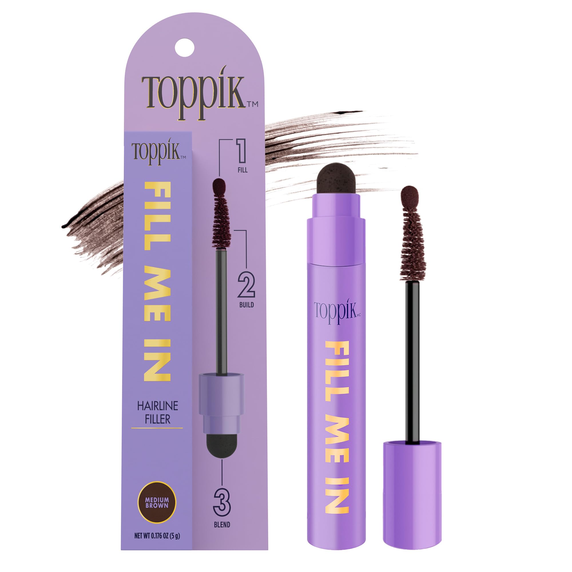Foto 2 pulgar | Hairline Filler Toppik Fill Me In Hair Color Root Touchup - Venta Internacional.