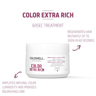 Foto 2 | Tratamiento Goldwell Dualsenses Color Extra Rich, 60 Segundos, 200 Ml - Venta Internacional.