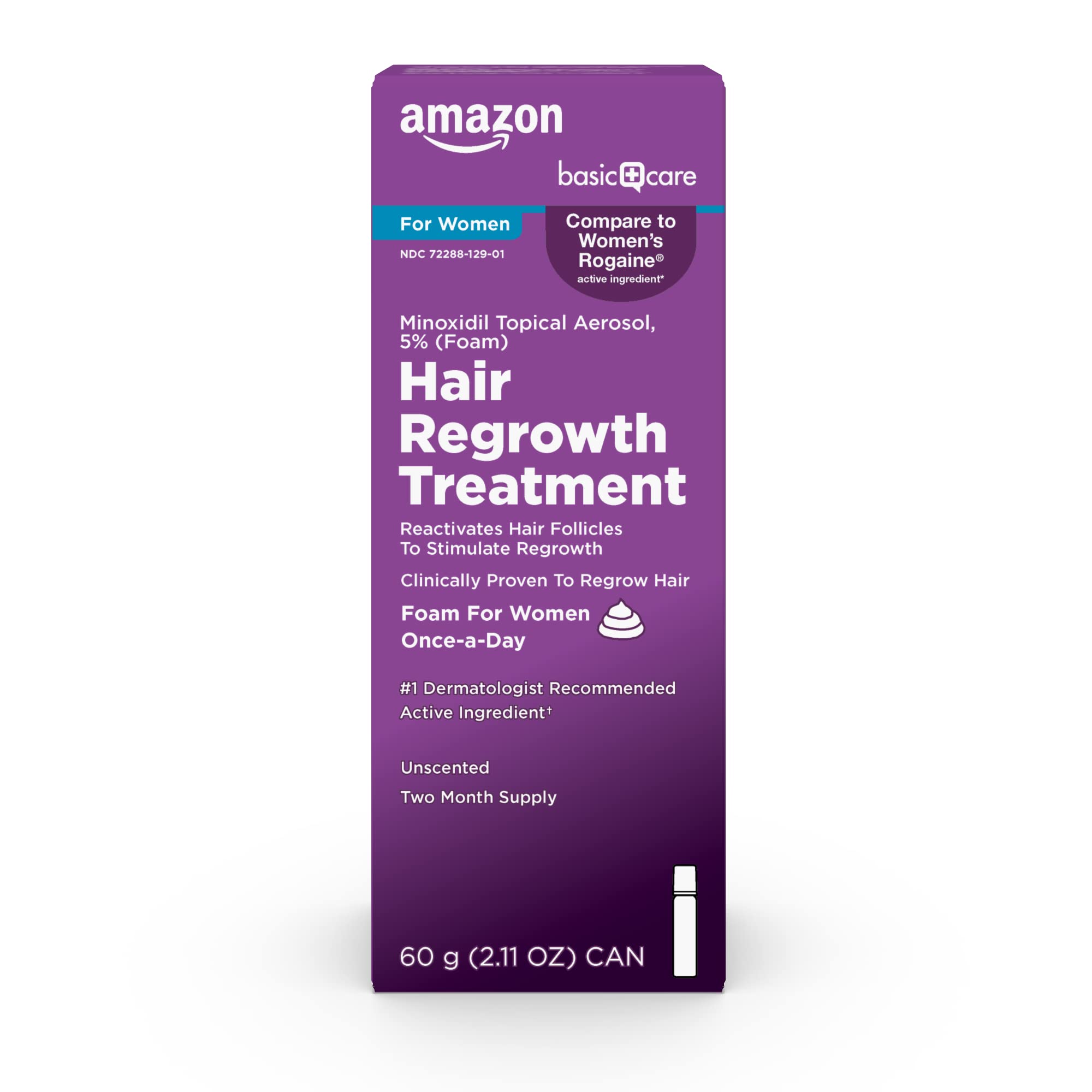 Foto 2 pulgar | Tratamiento Para El Crecimiento Del Cabello Amazon Basic Care Con Minoxidil 5% Para Mujeres - Venta Internacional.