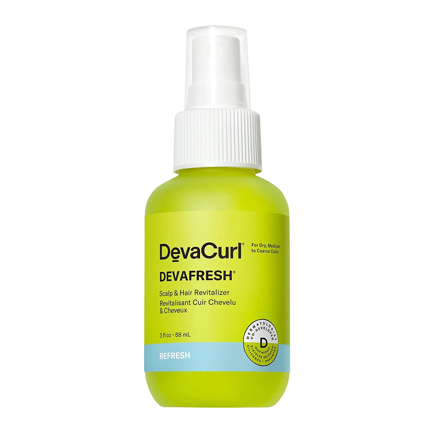 Revitalizador De Cuero Cabelludo Y Cabello Devacurl Devafresh 90 Ml - Venta Internacional.